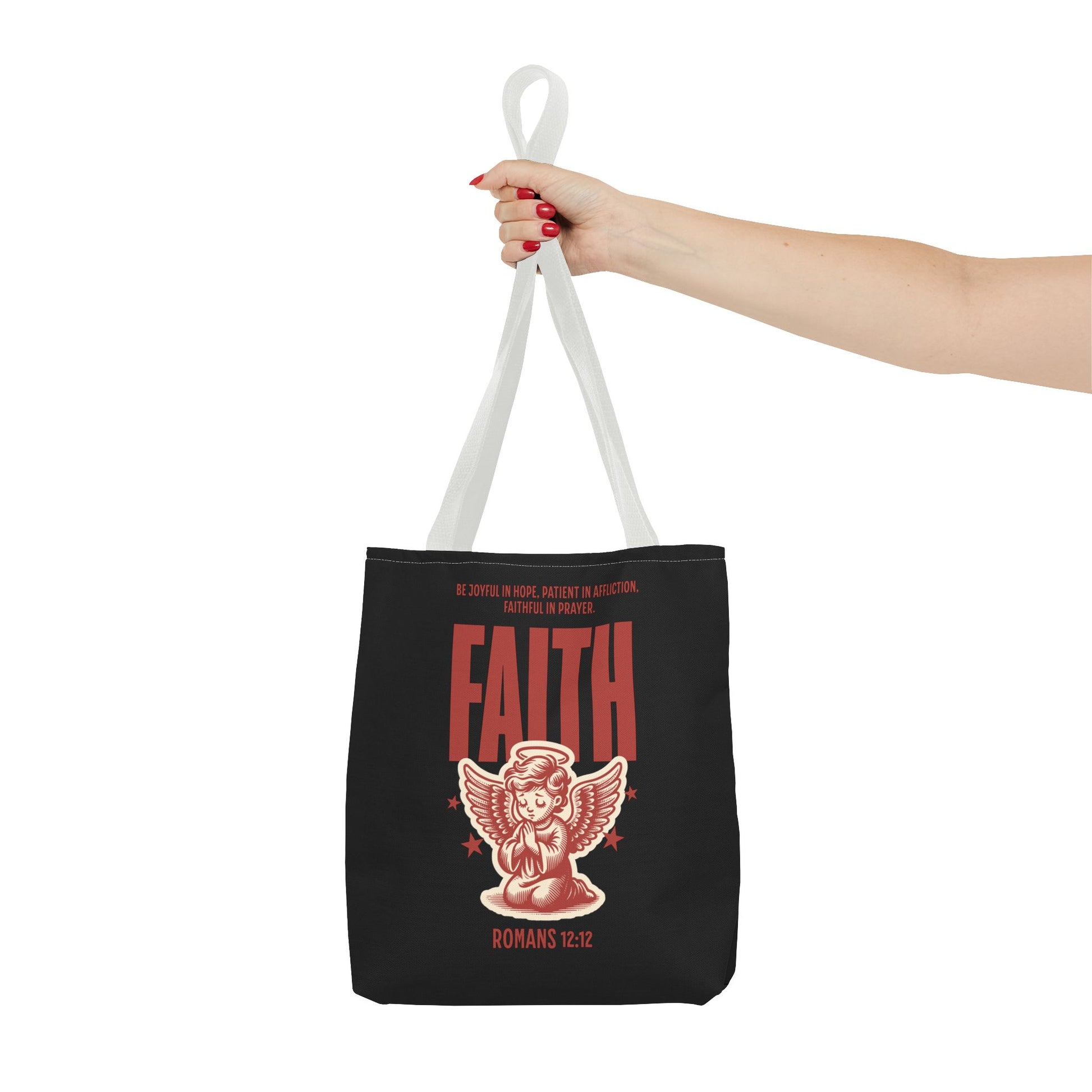 Faith-Inspired Tote Bag, Religious Shopping Bag, Gift for Believers, Motivational Daily Bag, Christian Faith Tote