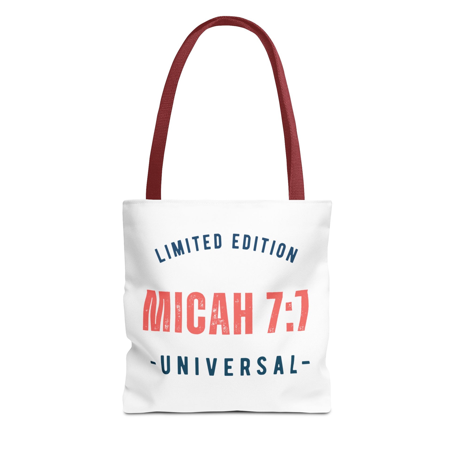 Limited Edition Inspirational Tote Bag - Micah 7:1, Motivational Carryall, Christian Gift, Everyday Tote, Reusable Shopping Bag