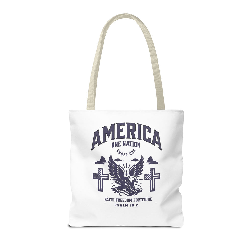 ⭐ America Faith Tote Bag – Bold Patriotic & Faith Statement