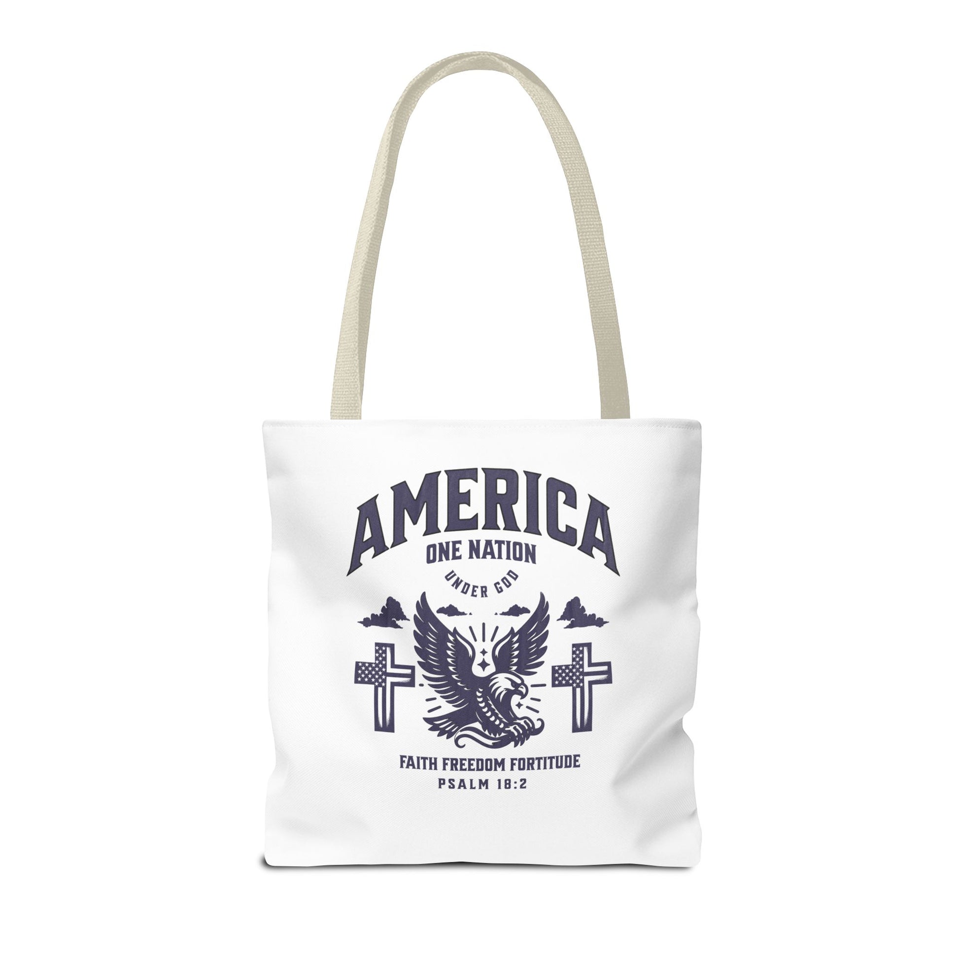 ⭐ America Faith Tote Bag – Bold Patriotic & Faith Statement