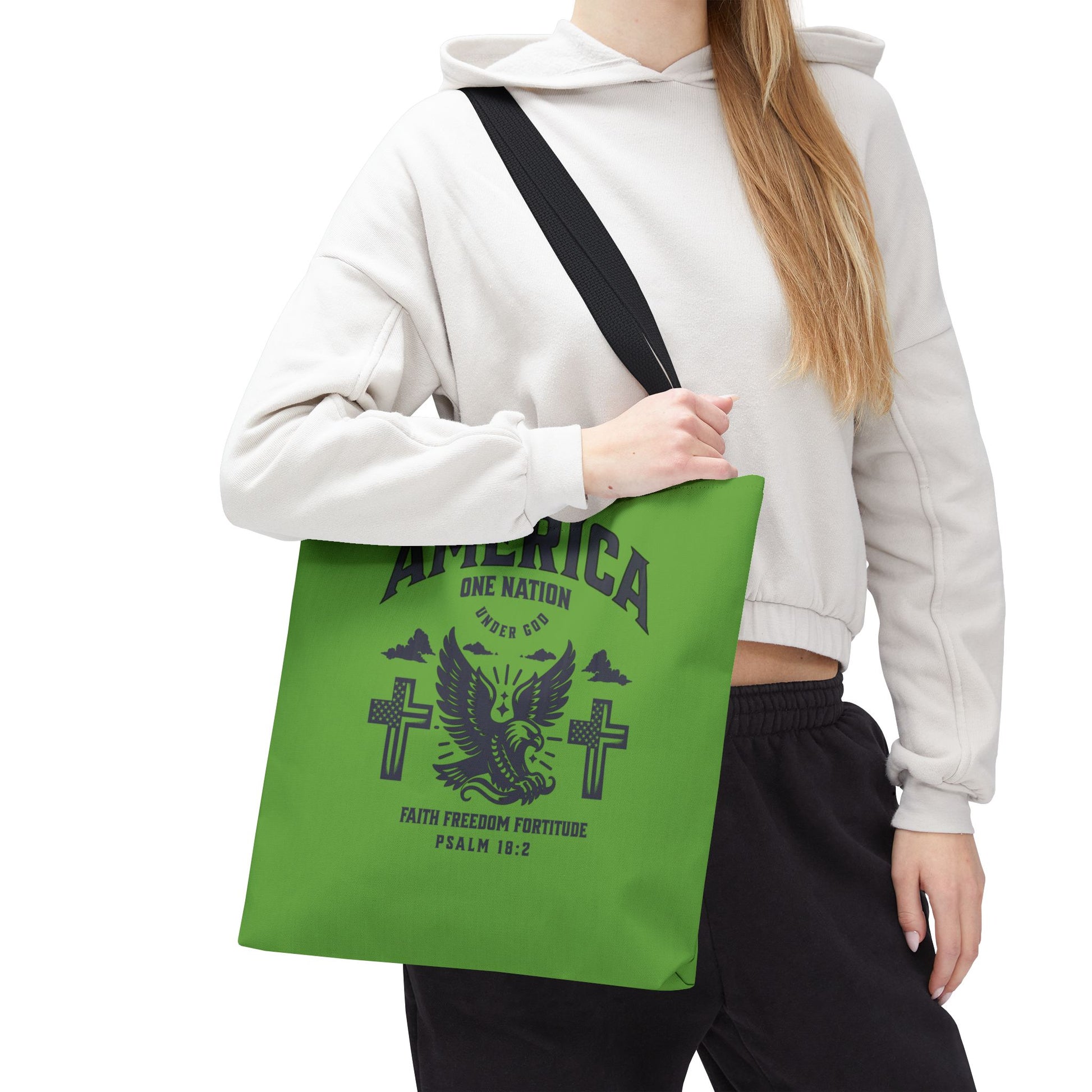 ⭐ America Faith Tote Bag – Bold Patriotic & Faith Statement