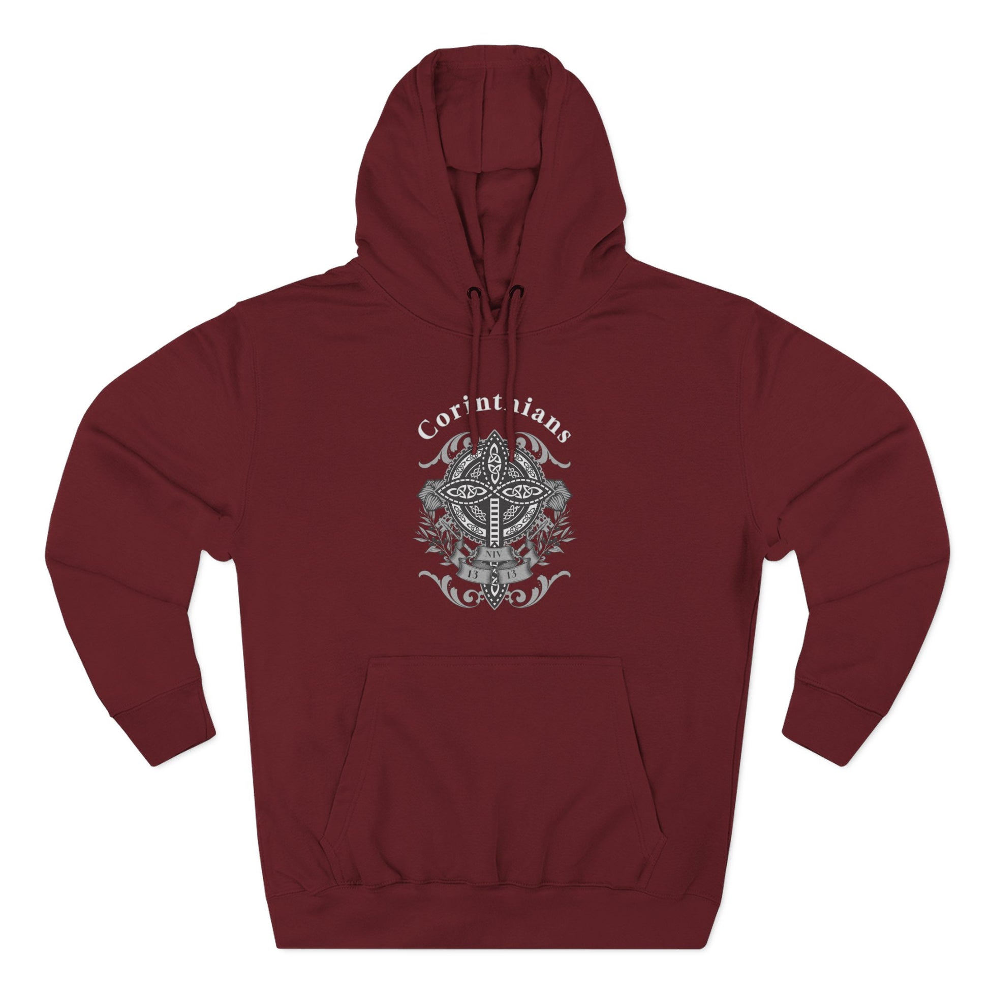 ⭐ Faith &amp; Resilience Christian Hoodie – Corinthians 1:13