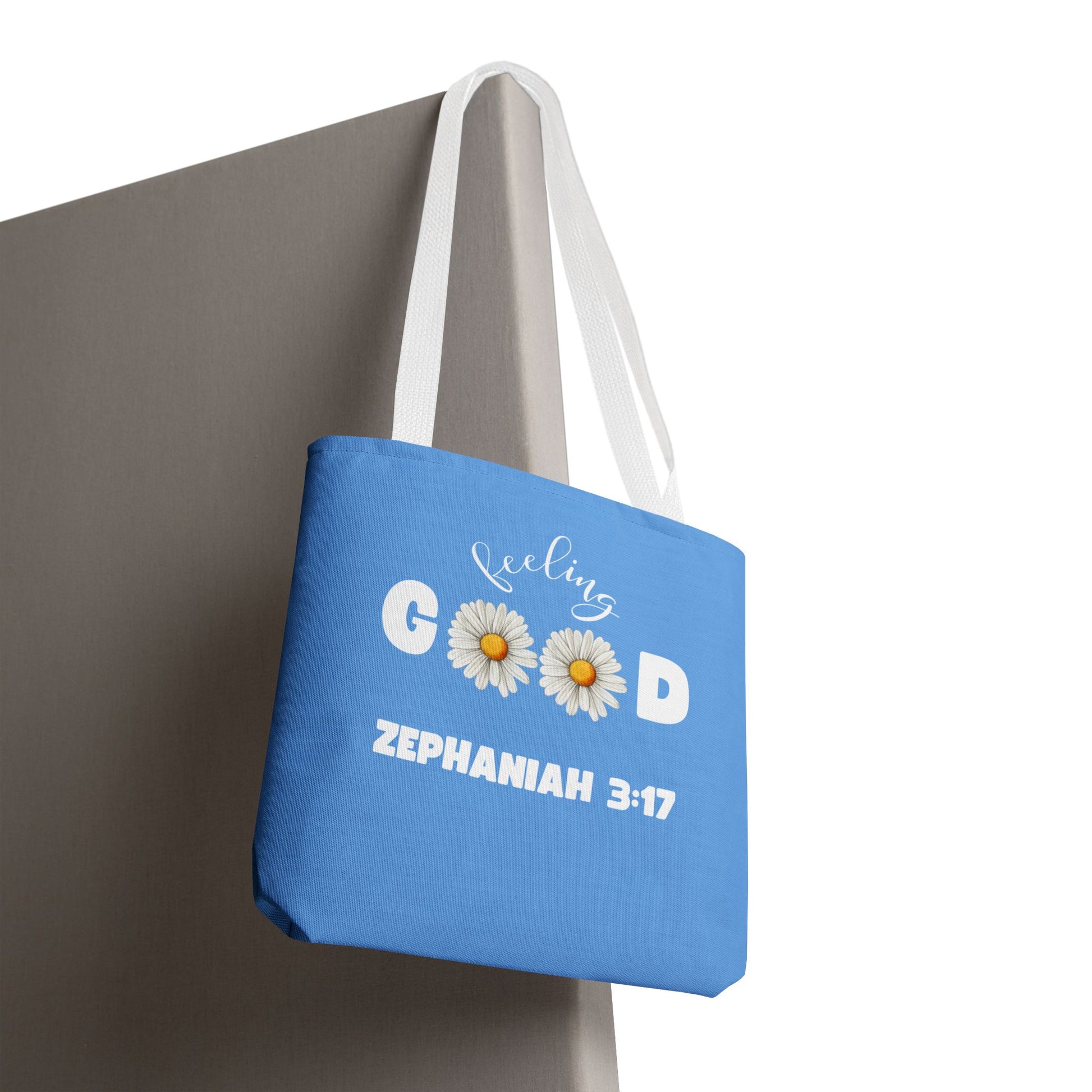 Inspirational Tote Bag - Feeling Good, Floral Design, Scripture Quote, Motivational Gift, Everyday Use, Church Events