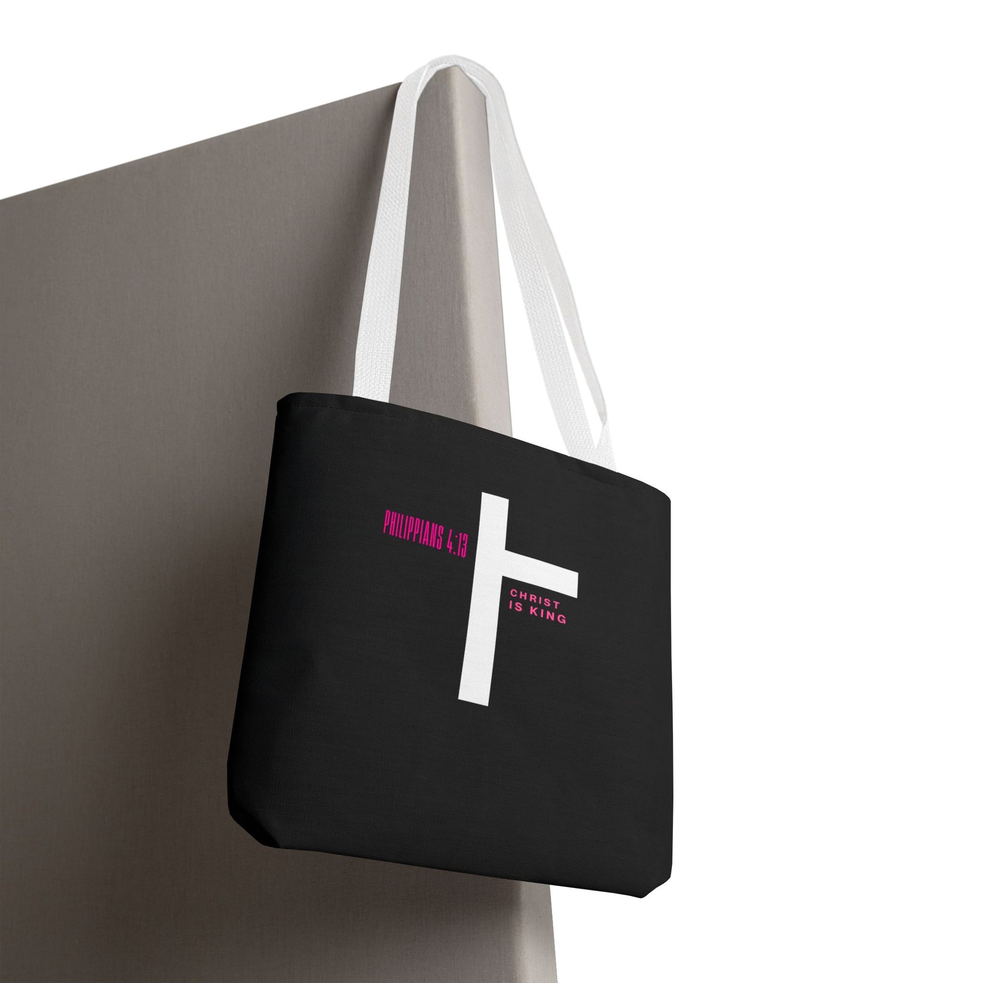 ⭐ Philippians 4:13 Tote Bag – Faith & Strength Statement Bag