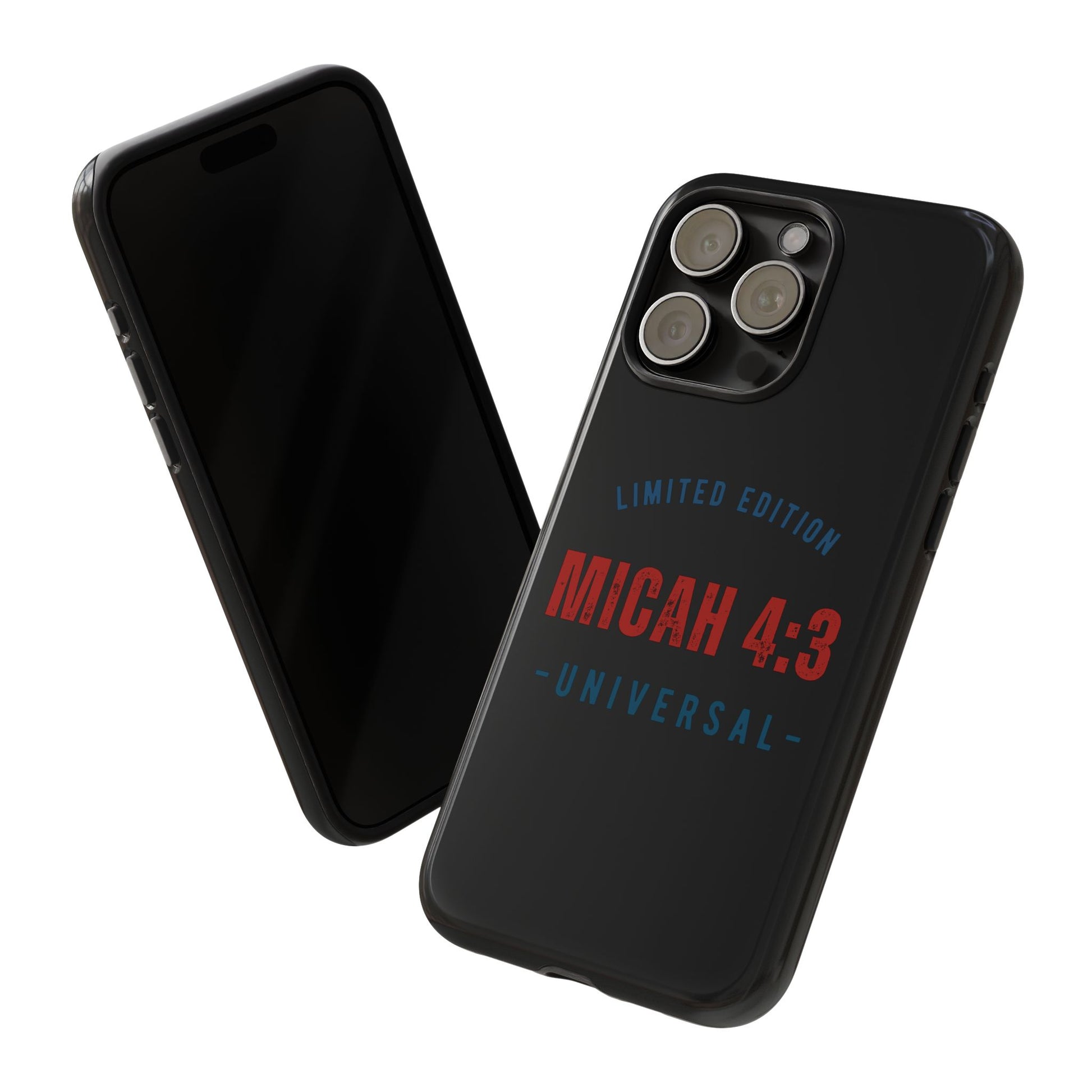⭐ Limited Edition Tough Phone Case, Inspirational Phone Cover, Micah 4:3 Design, Christian Gifts, Unique Cell Phone Accessory