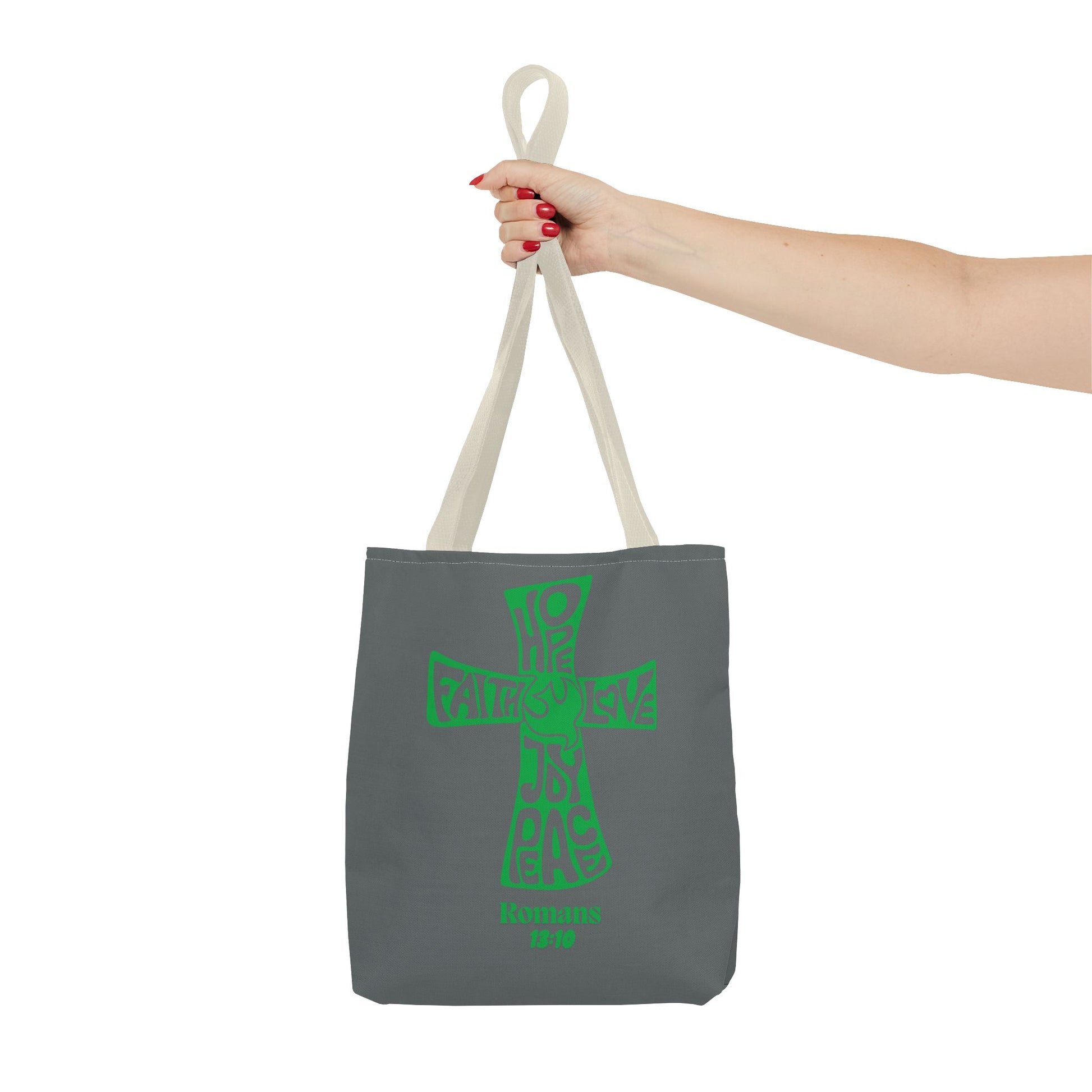 Faith-Inspired Tote Bag, Motivational Cross Design, Spiritual Gift, Everyday Use, Eco-Friendly Fashion, Religious Accessories
