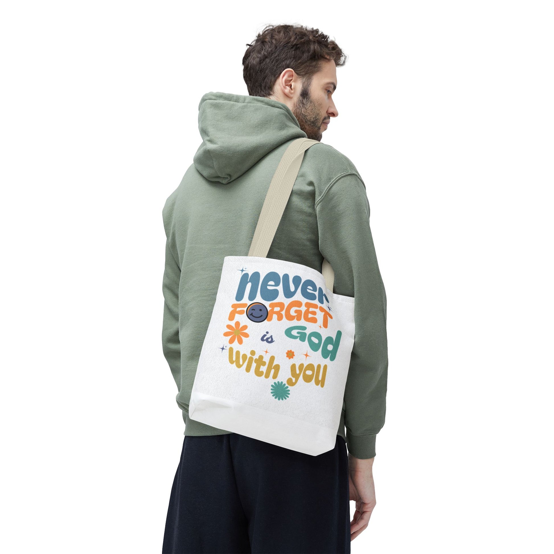 ⭐ Never Forget Tote Bag – Deuteronomy 31:6