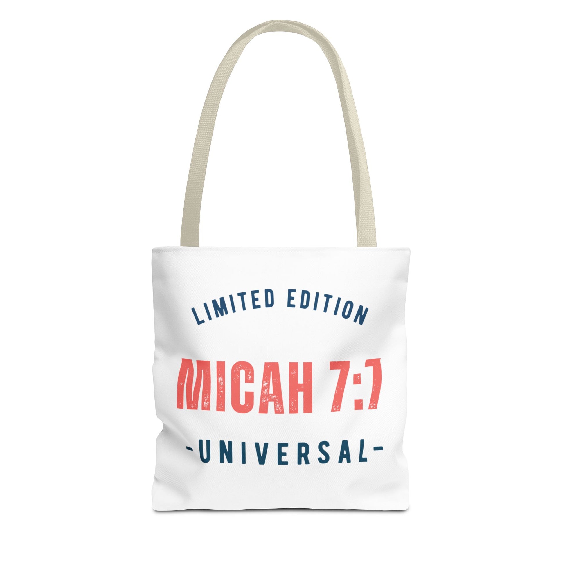Limited Edition Inspirational Tote Bag - Micah 7:1, Motivational Carryall, Christian Gift, Everyday Tote, Reusable Shopping Bag