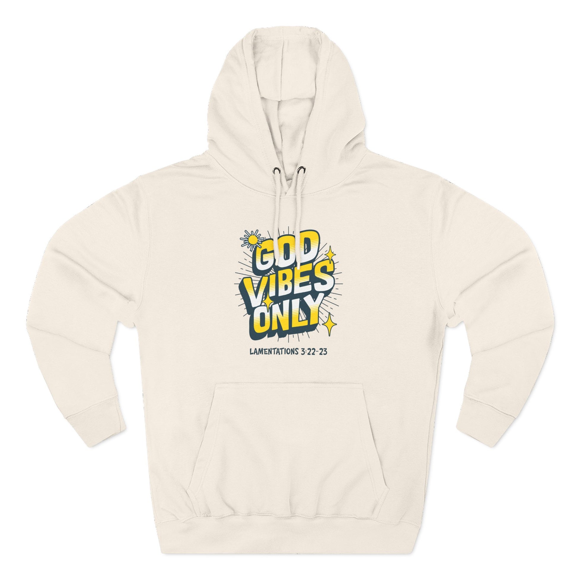 God Vibes Only Hoodie, Soft Fleece Sweatshirt, Inspirational Apparel, Unisex Hoodie Gift, Cozy Casual Wear