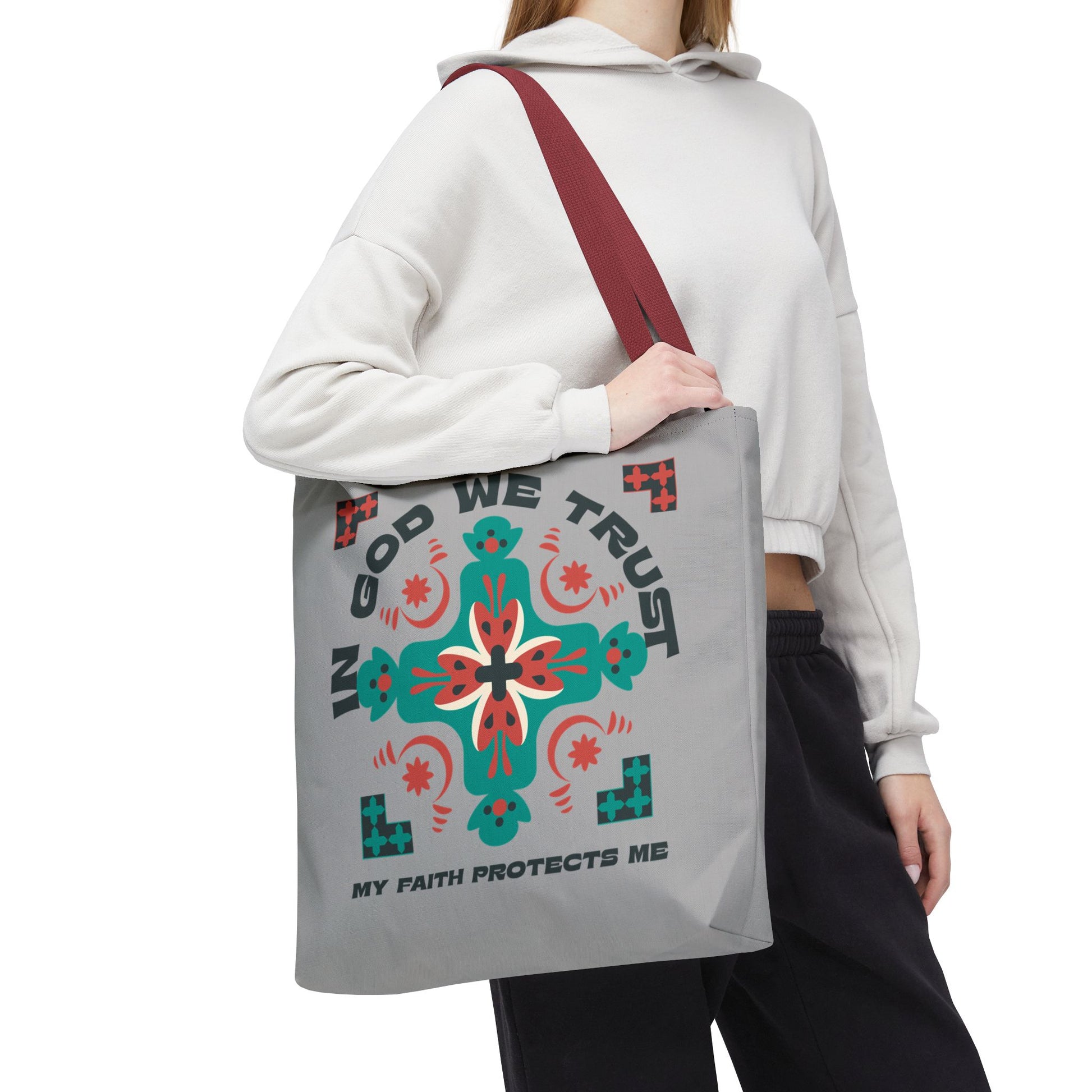 Faith-Inspired Tote Bag, Spiritual Shopper, Inspirational Gift, Religious Tote, Christian Accessory, Everyday Use