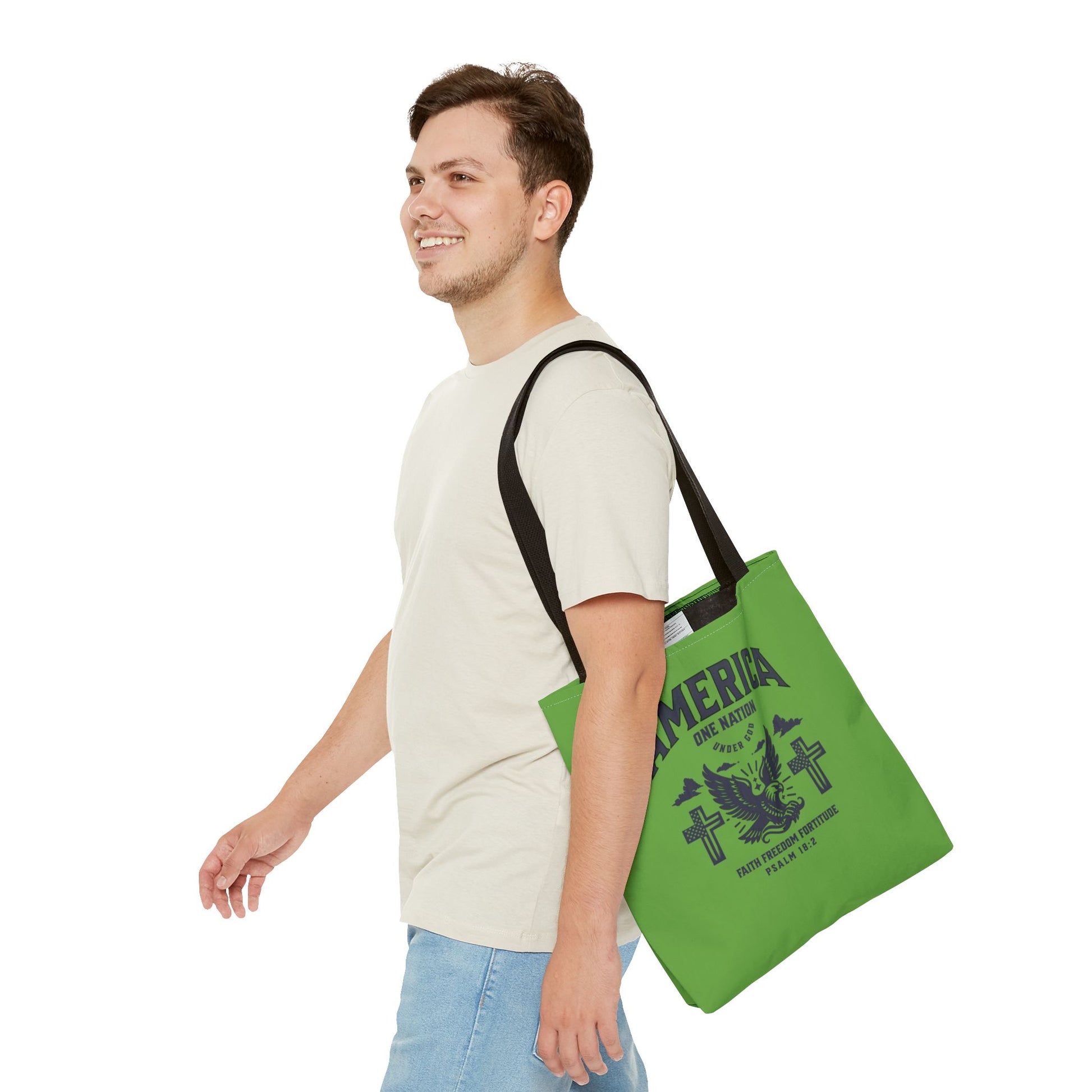 ⭐ America Faith Tote Bag – Bold Patriotic & Faith Statement