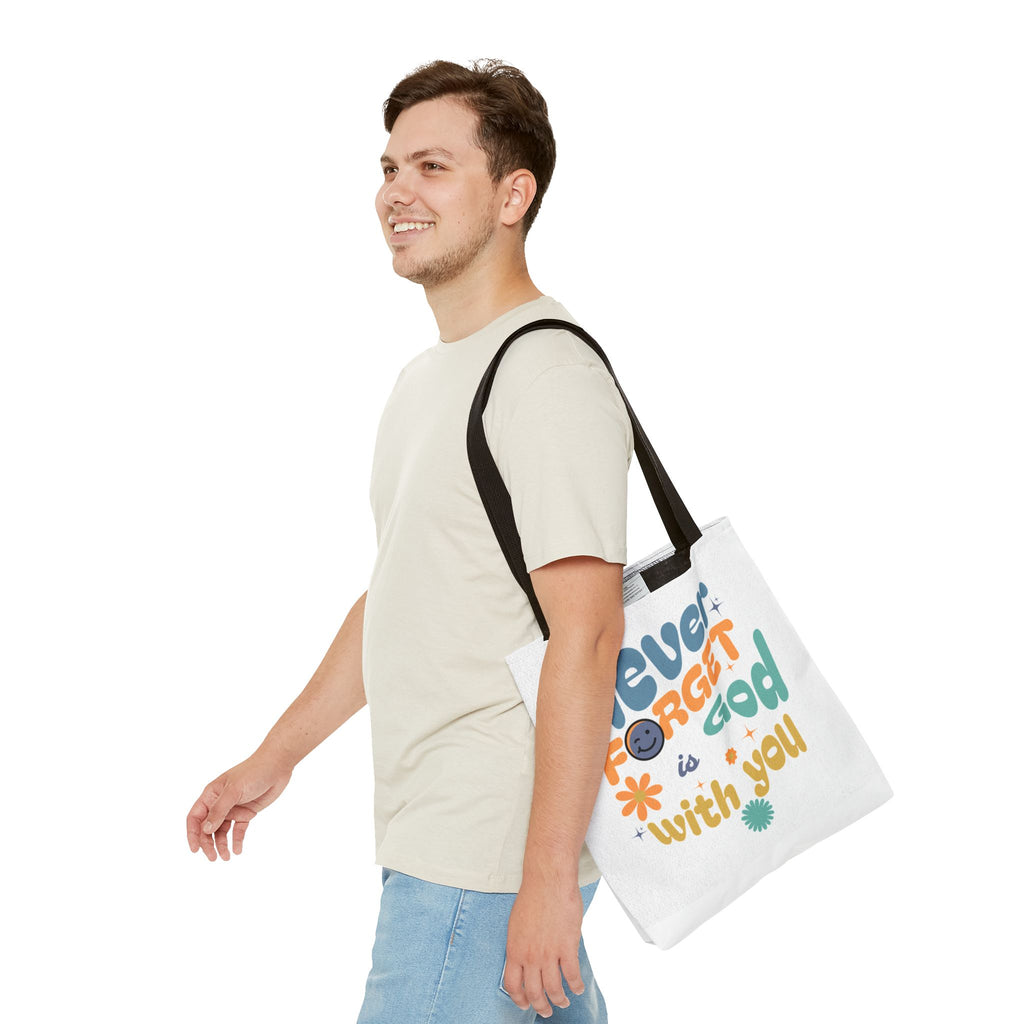 ⭐ Never Forget Tote Bag – Deuteronomy 31:6