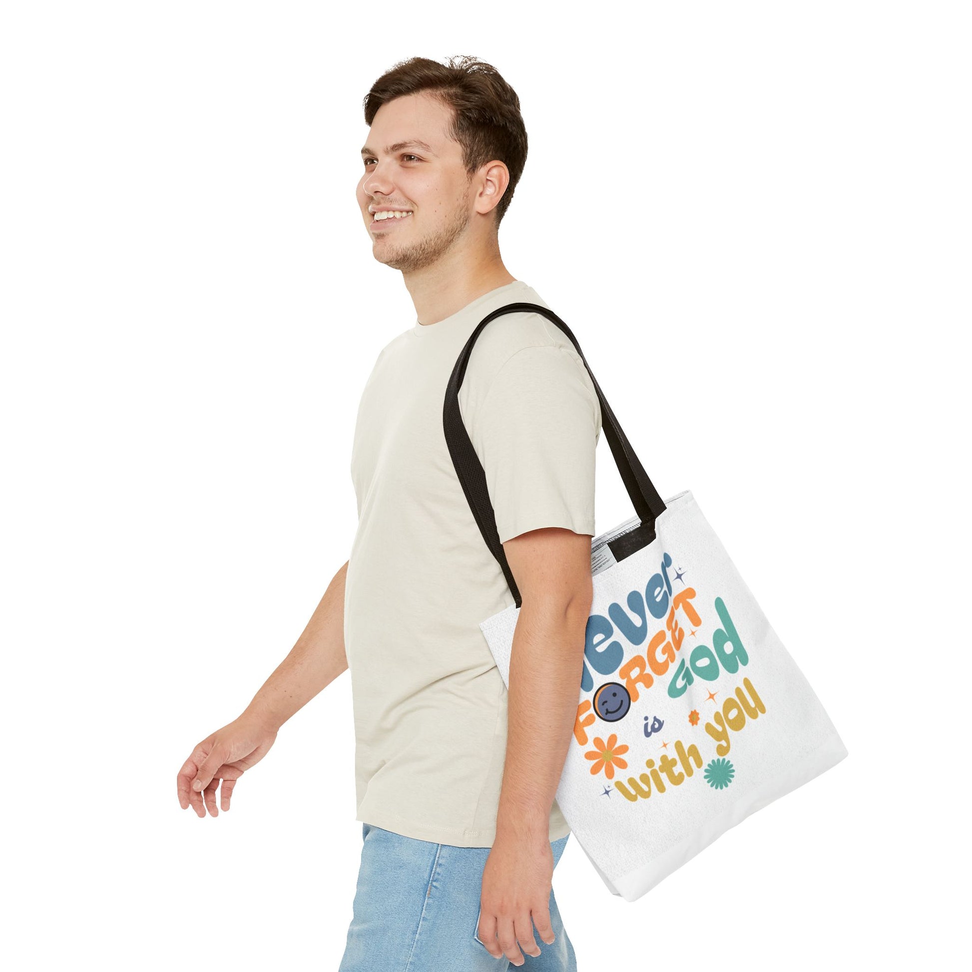 ⭐ Never Forget Tote Bag – Deuteronomy 31:6
