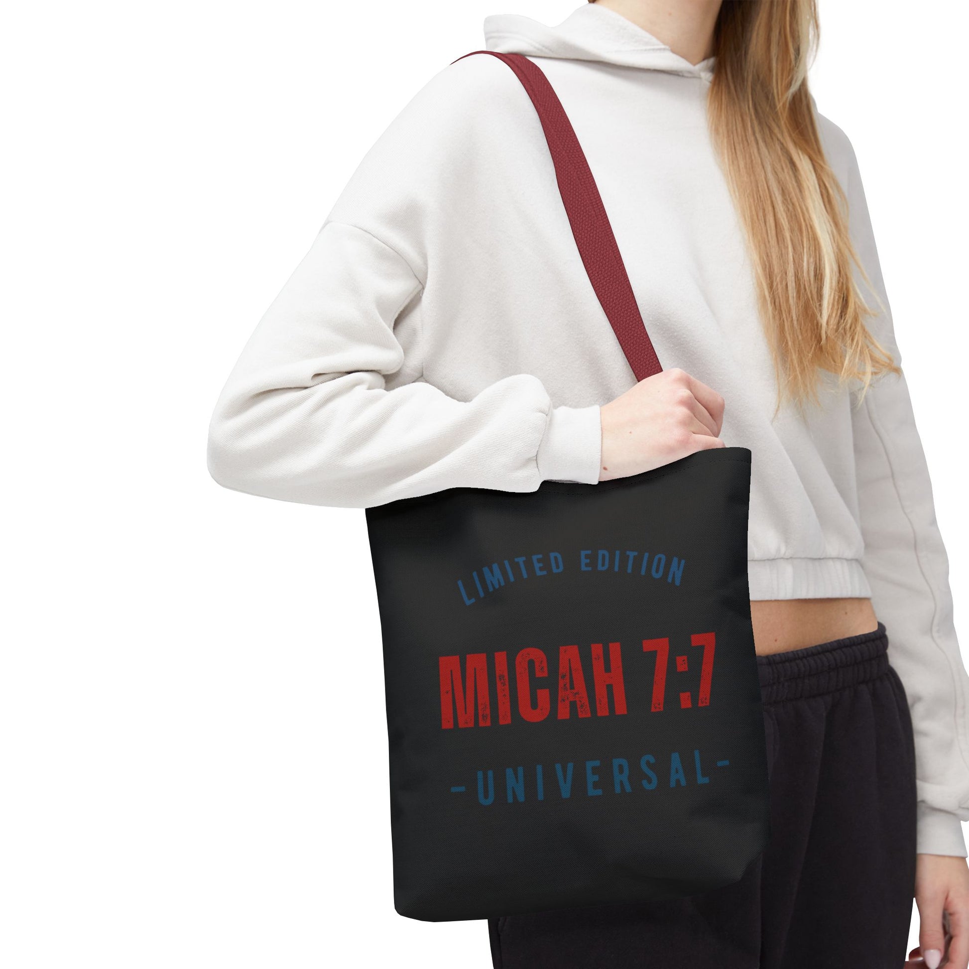 Limited Edition Micah 7:1 Tote Bag - Universal Design for Everyday Use, Gift, Eco-Friendly, Daily Essentials, Faith-Inspired