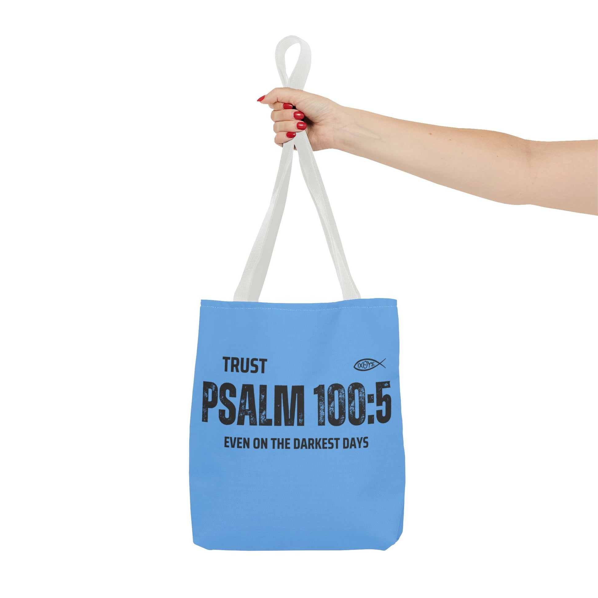 Inspirational Tote Bag - Trust Psalm 100:5, Faithful Christian Gift, Encouragement Accessory, Sustainable Shopping Bag, Inspirational [...]