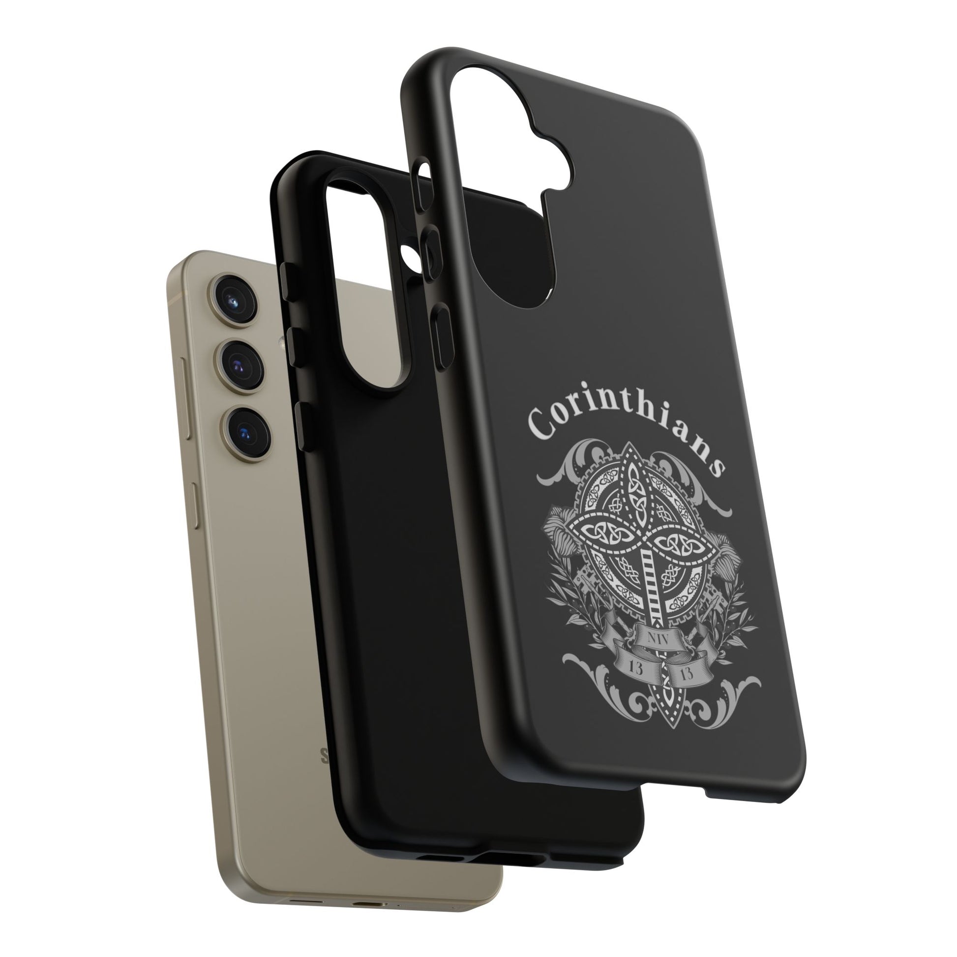 Corinthians Tough Case: Durable Phone Protection, Christian Gift, Unique Design, Trendy Accessory, Faith-Based Style