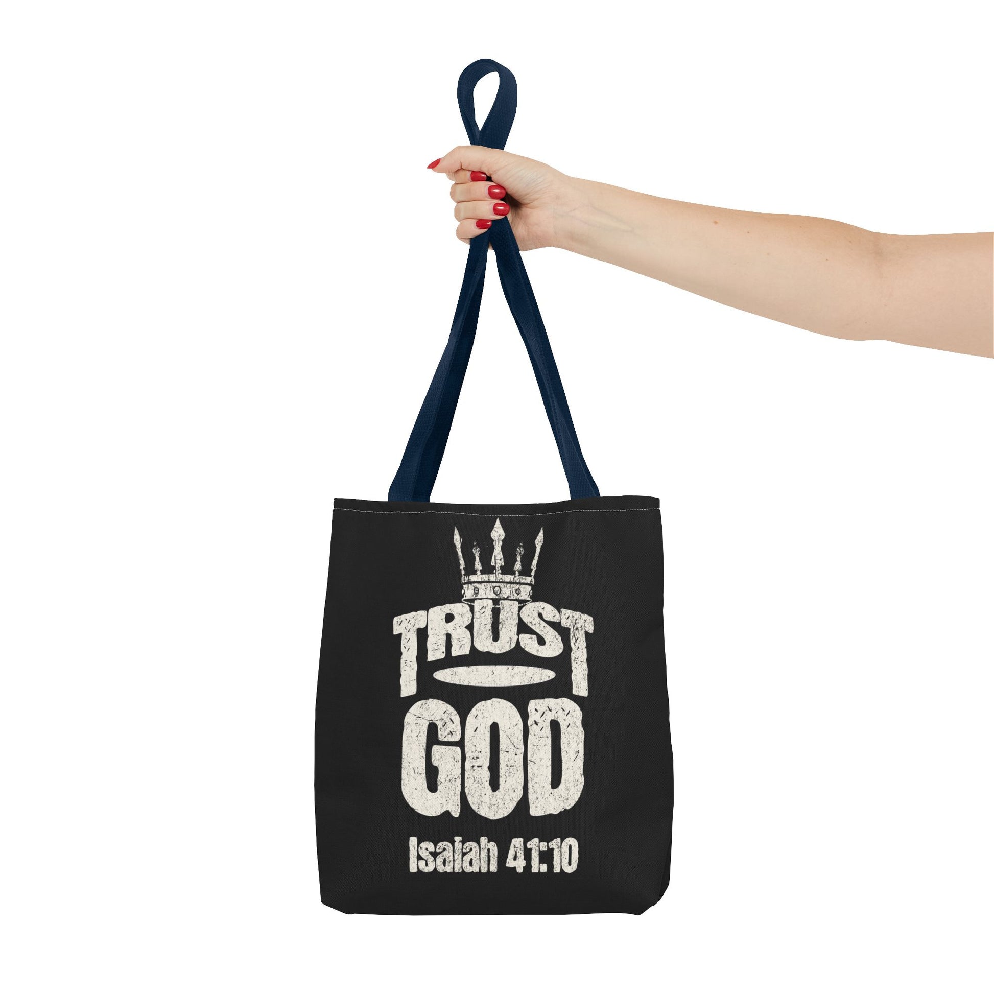 ✝️ Trust God – Isaiah 41:10 Christian Tote Bag