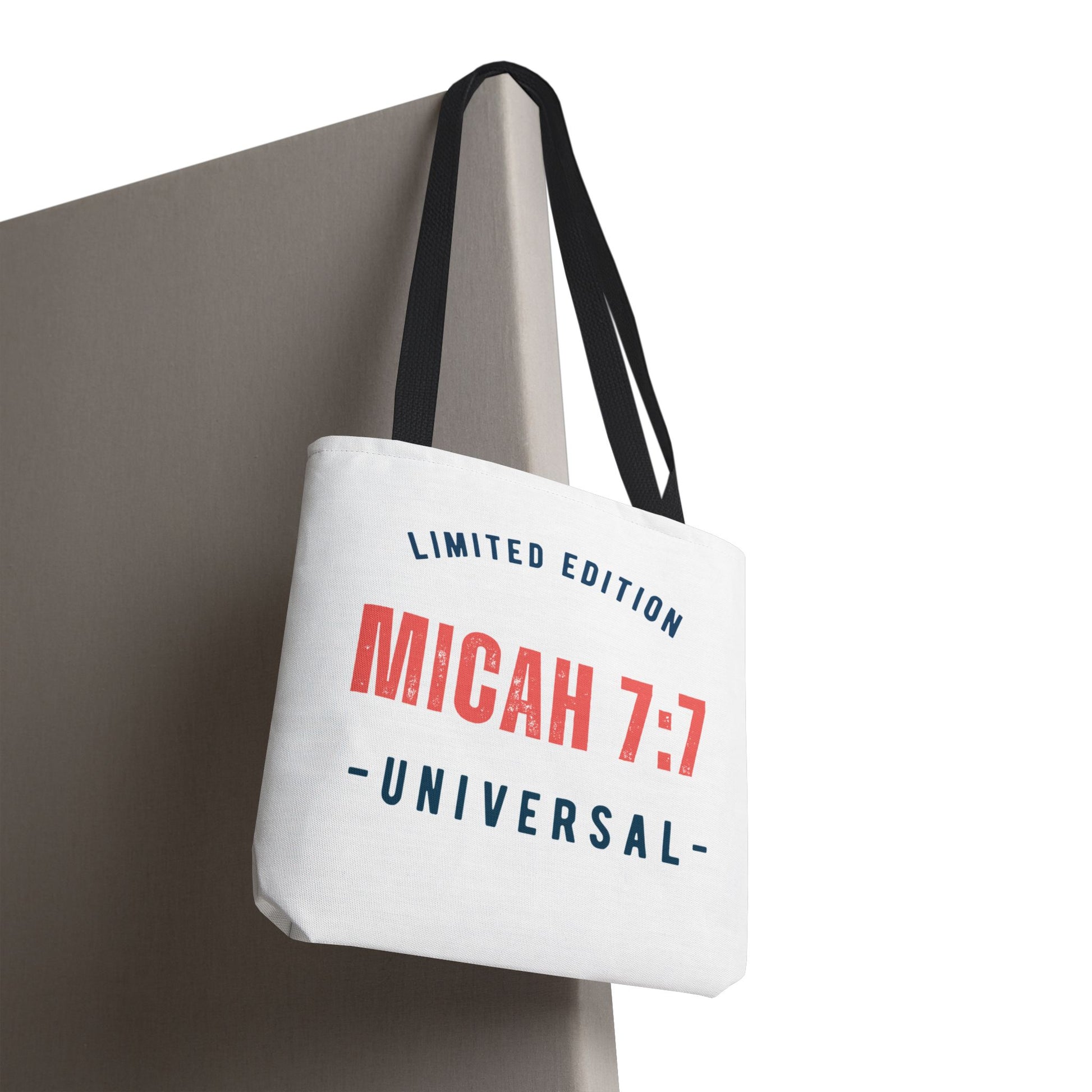 Limited Edition Inspirational Tote Bag - Micah 7:1, Motivational Carryall, Christian Gift, Everyday Tote, Reusable Shopping Bag