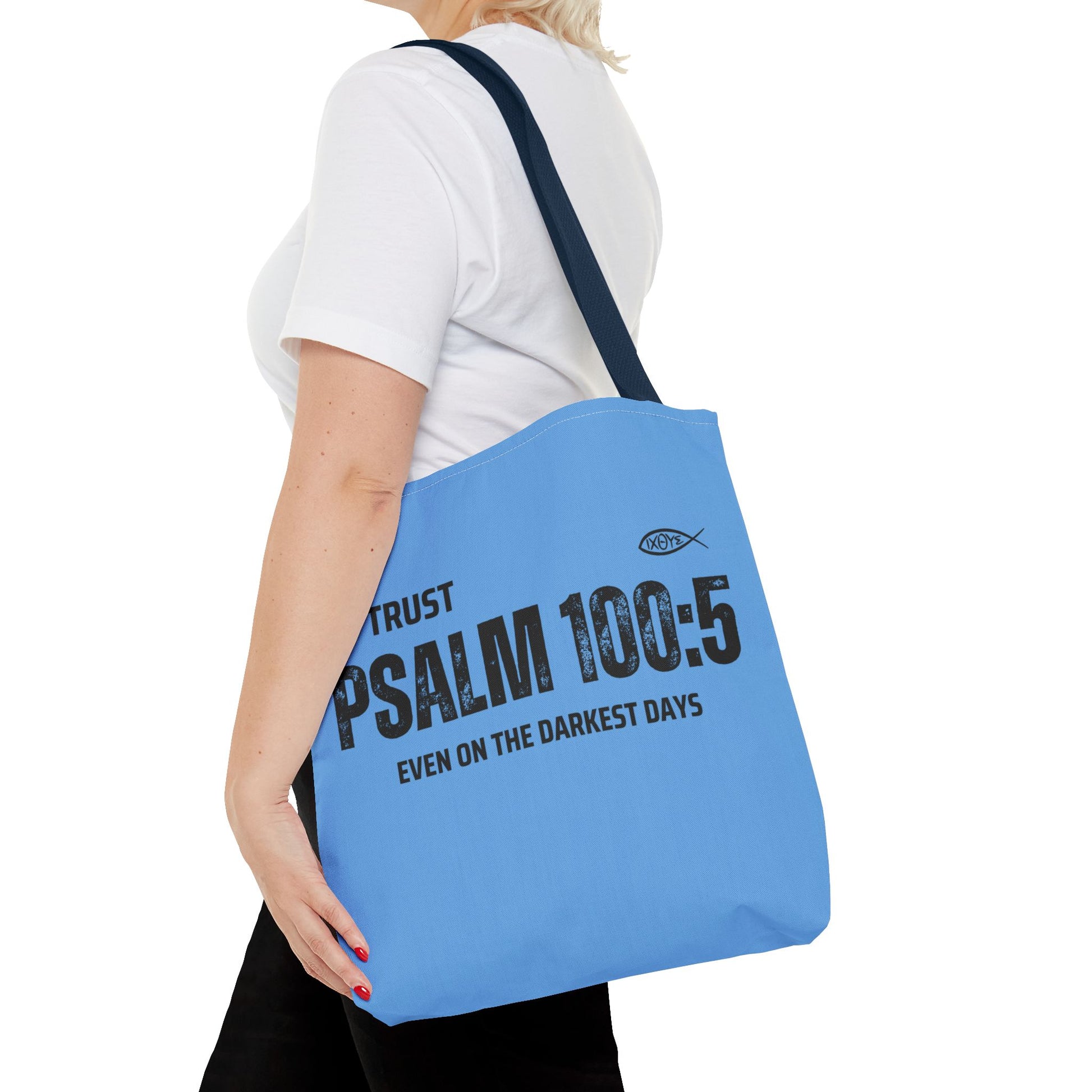Inspirational Tote Bag - Trust Psalm 100:5, Faithful Christian Gift, Encouragement Accessory, Sustainable Shopping Bag, Inspirational [...]