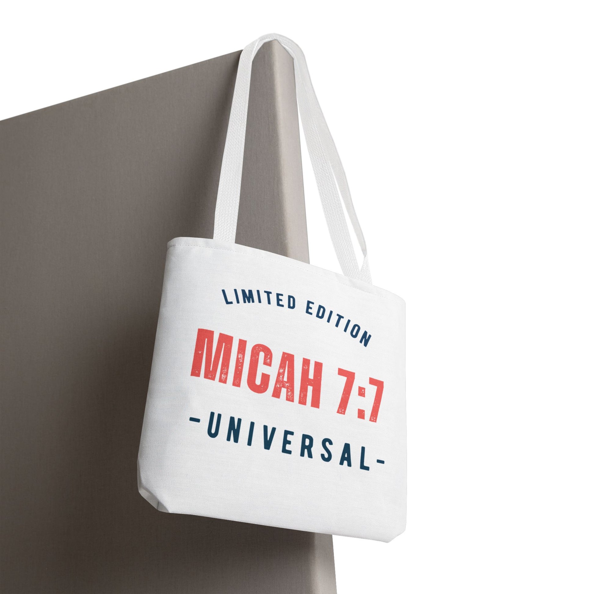 Limited Edition Inspirational Tote Bag - Micah 7:1, Motivational Carryall, Christian Gift, Everyday Tote, Reusable Shopping Bag