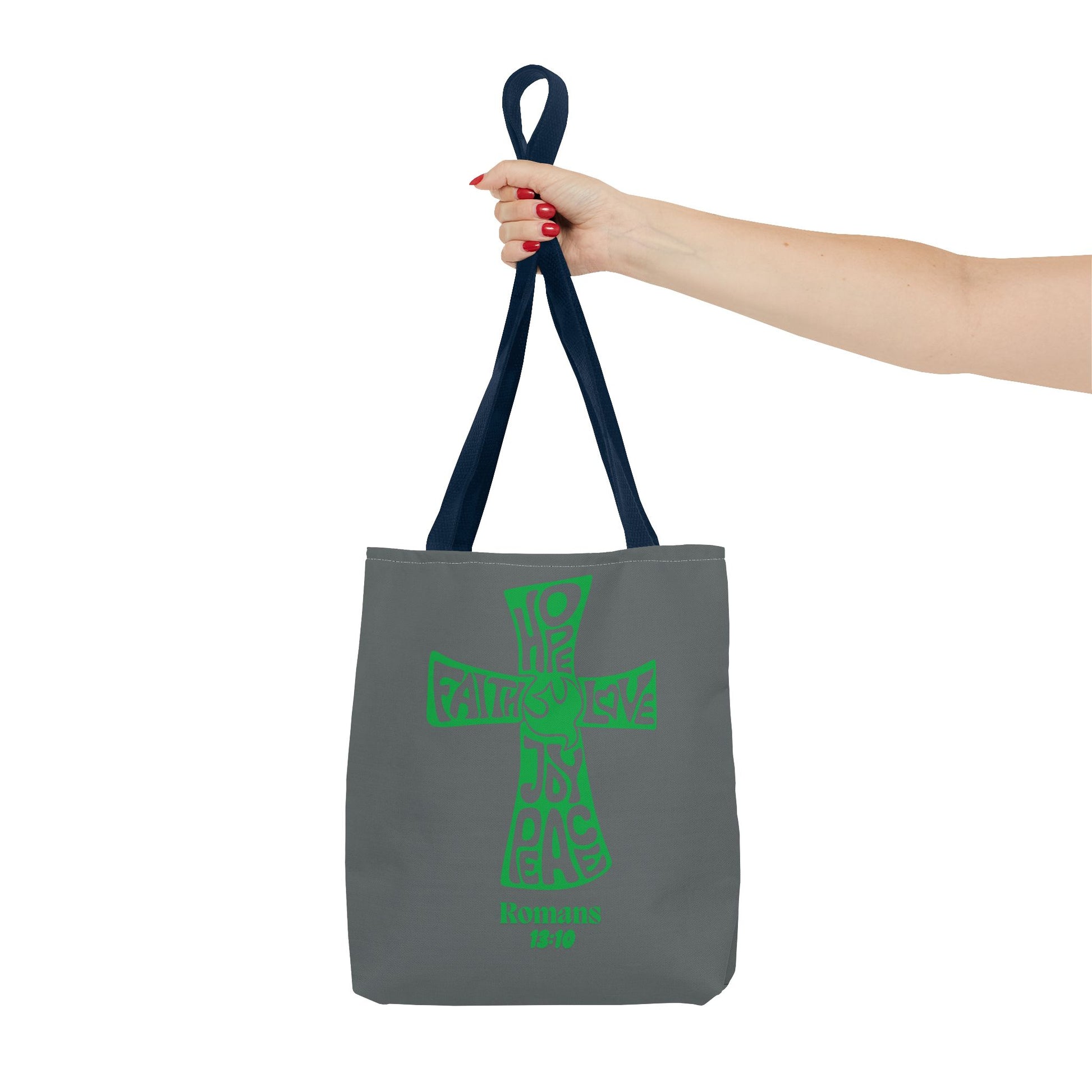 Faith-Inspired Tote Bag, Motivational Cross Design, Spiritual Gift, Everyday Use, Eco-Friendly Fashion, Religious Accessories