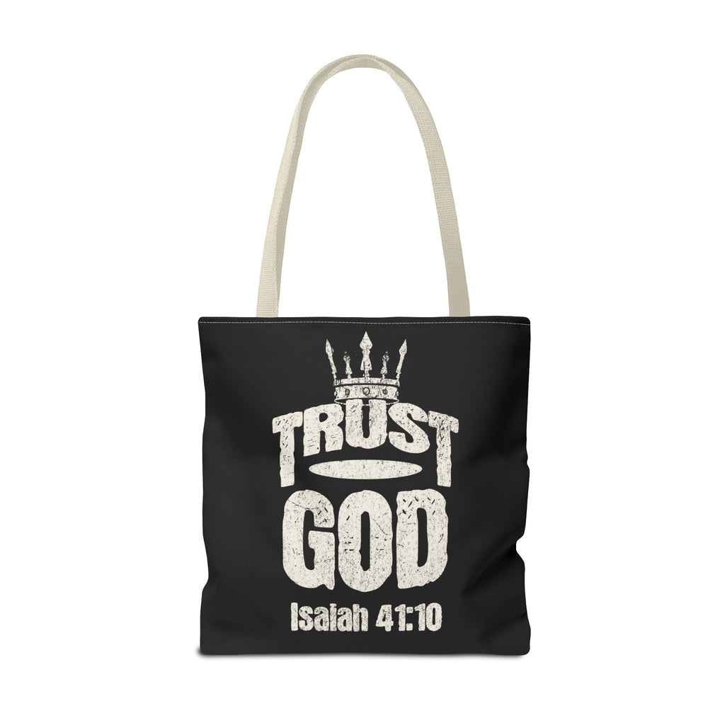 ✝️ Trust God – Isaiah 41:10 Christian Tote Bag