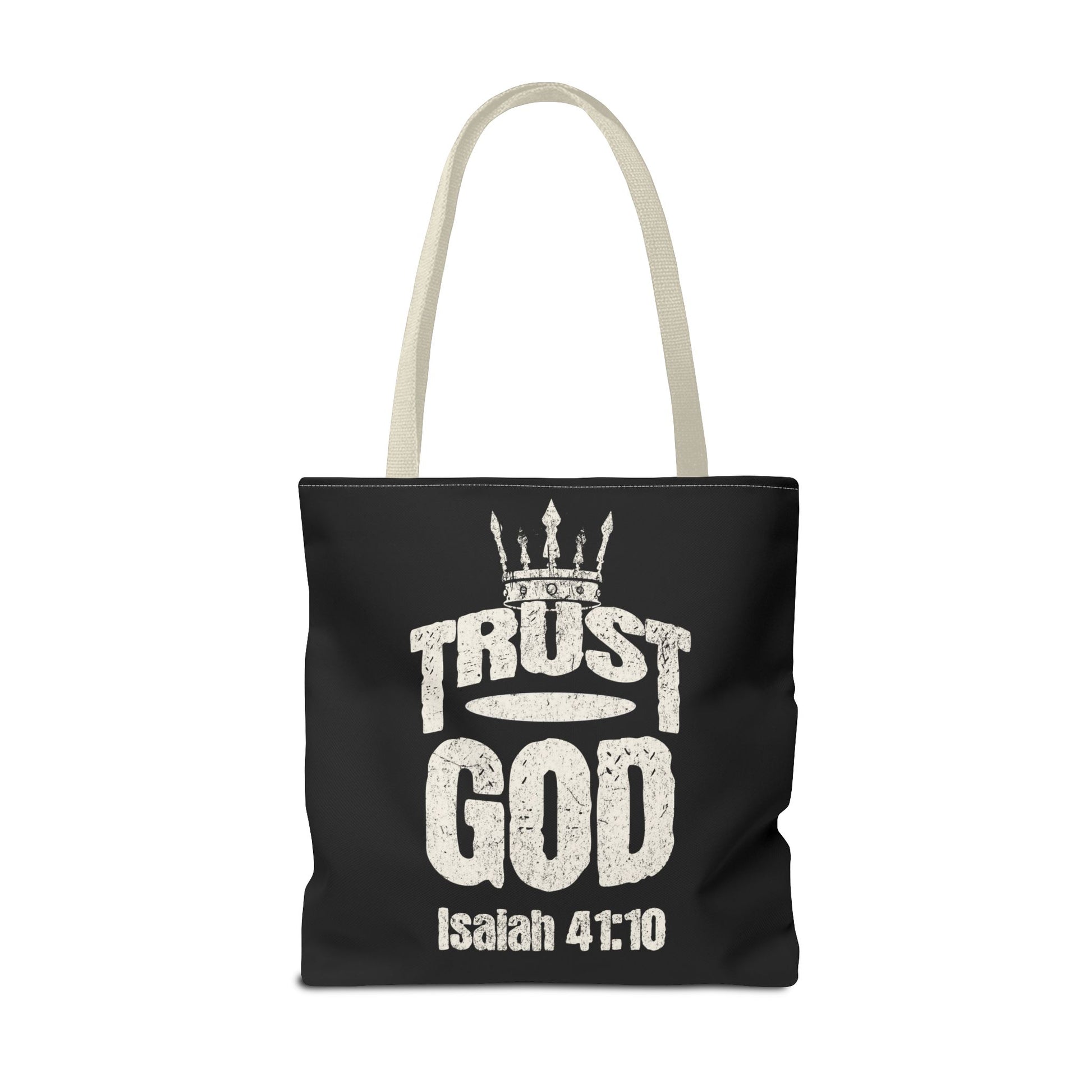 ✝️ Trust God – Isaiah 41:10 Christian Tote Bag