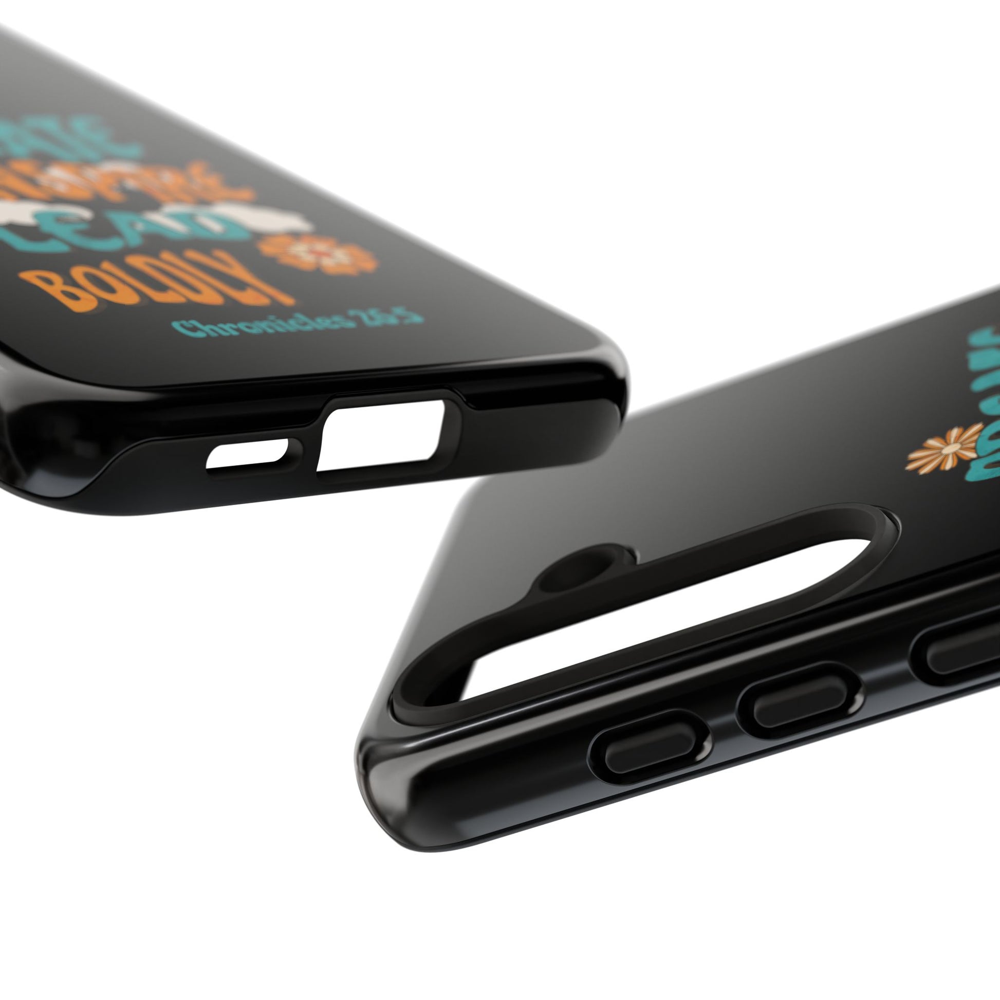 Bold Inspirational Phone Case, Create Inspire Lead Case, Gift for Creatives, Motivational Accessory, Flower Design, Custom Phone Cover