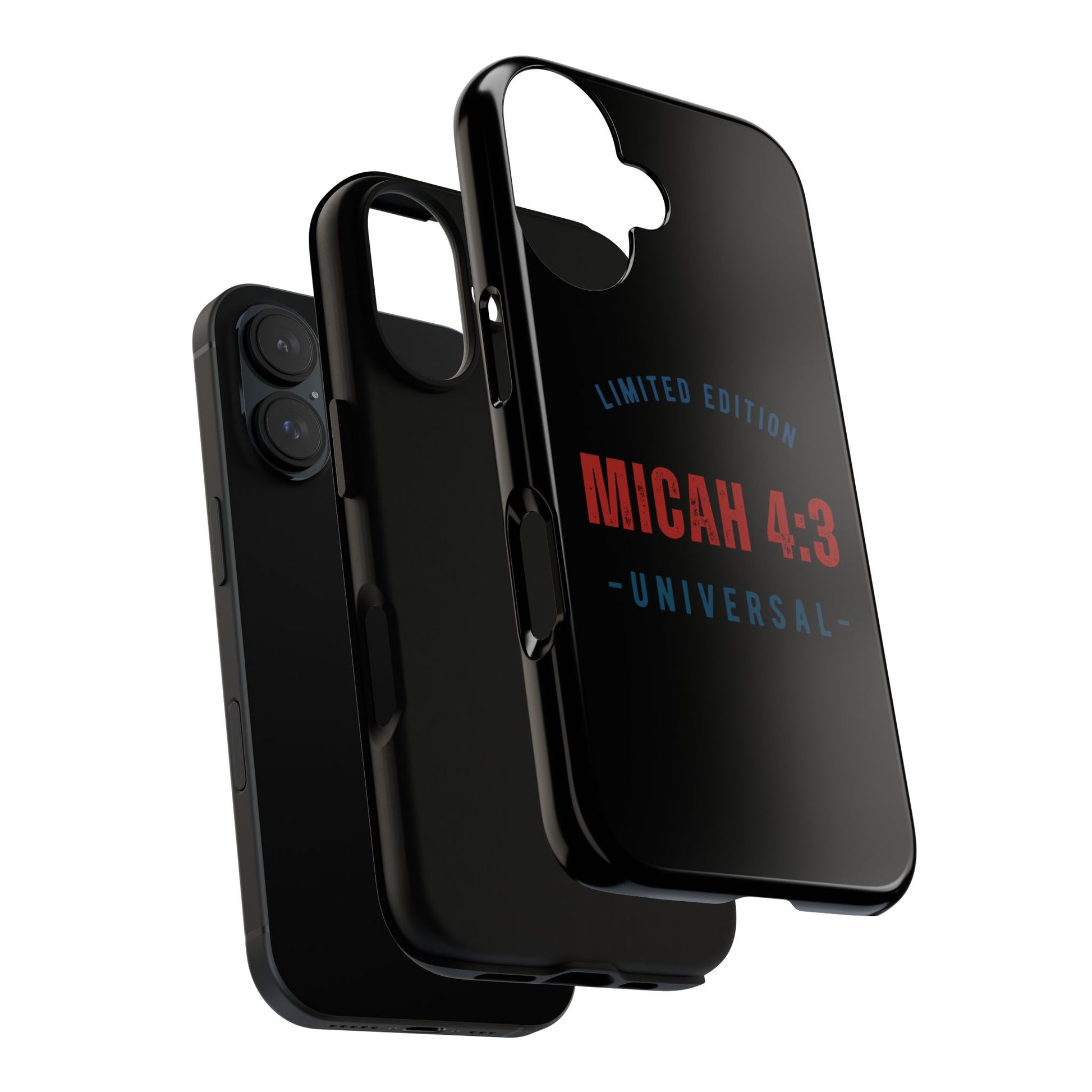 ⭐ Limited Edition Tough Phone Case, Inspirational Phone Cover, Micah 4:3 Design, Christian Gifts, Unique Cell Phone Accessory