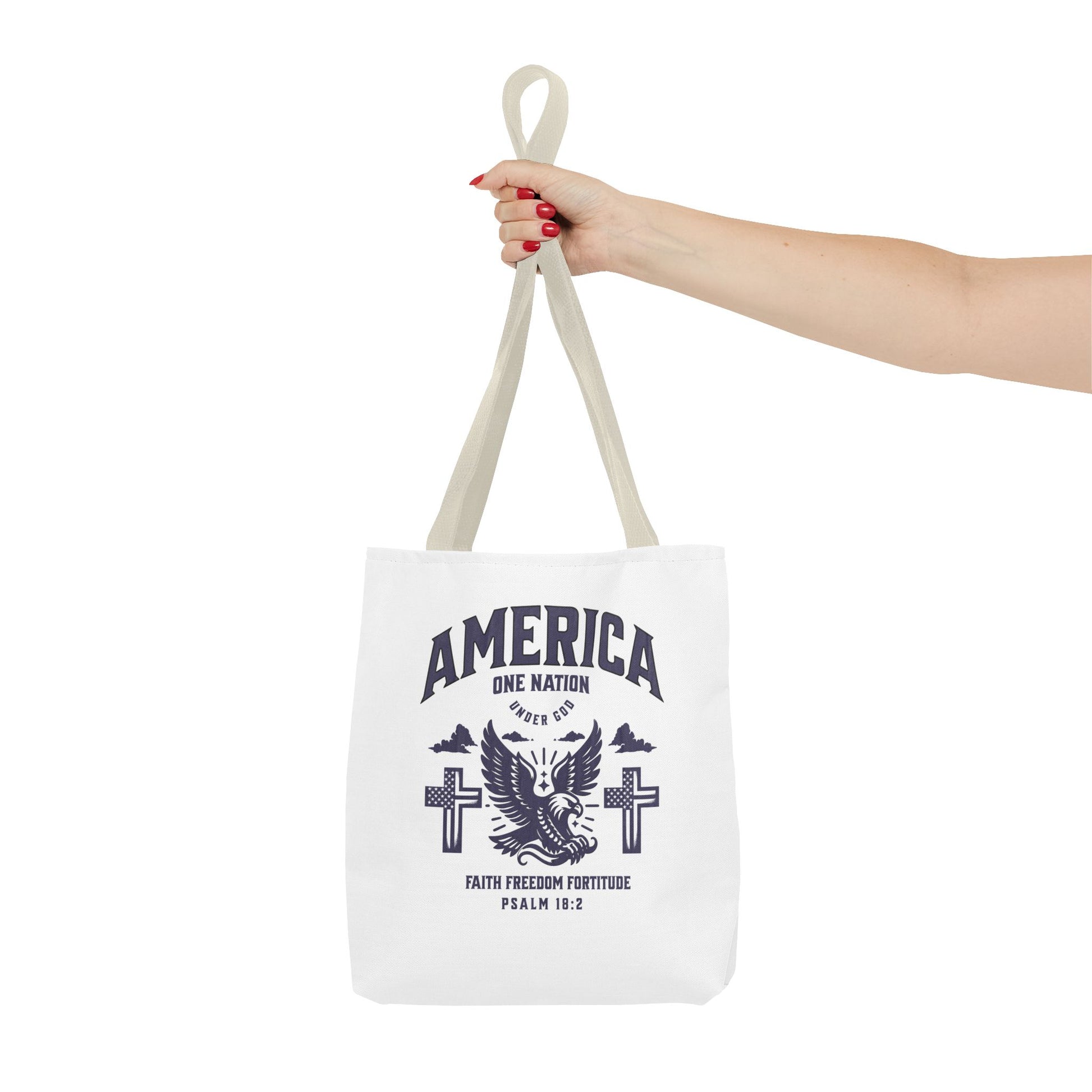 ⭐ America Faith Tote Bag – Bold Patriotic & Faith Statement