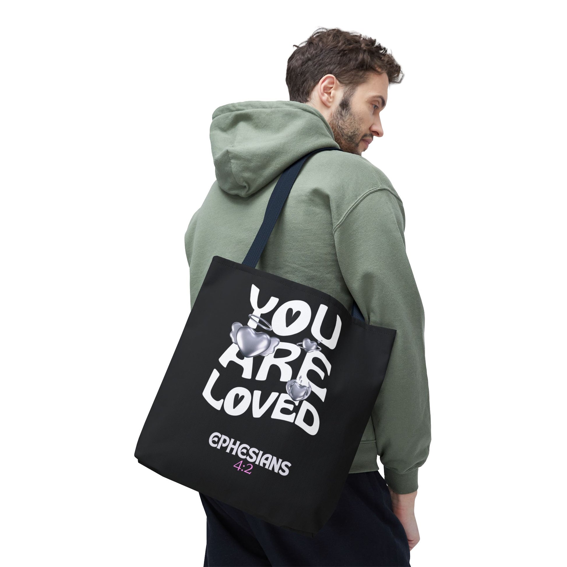 ⭐ "You Are Loved" Tote Bag – Ephesians 4:2