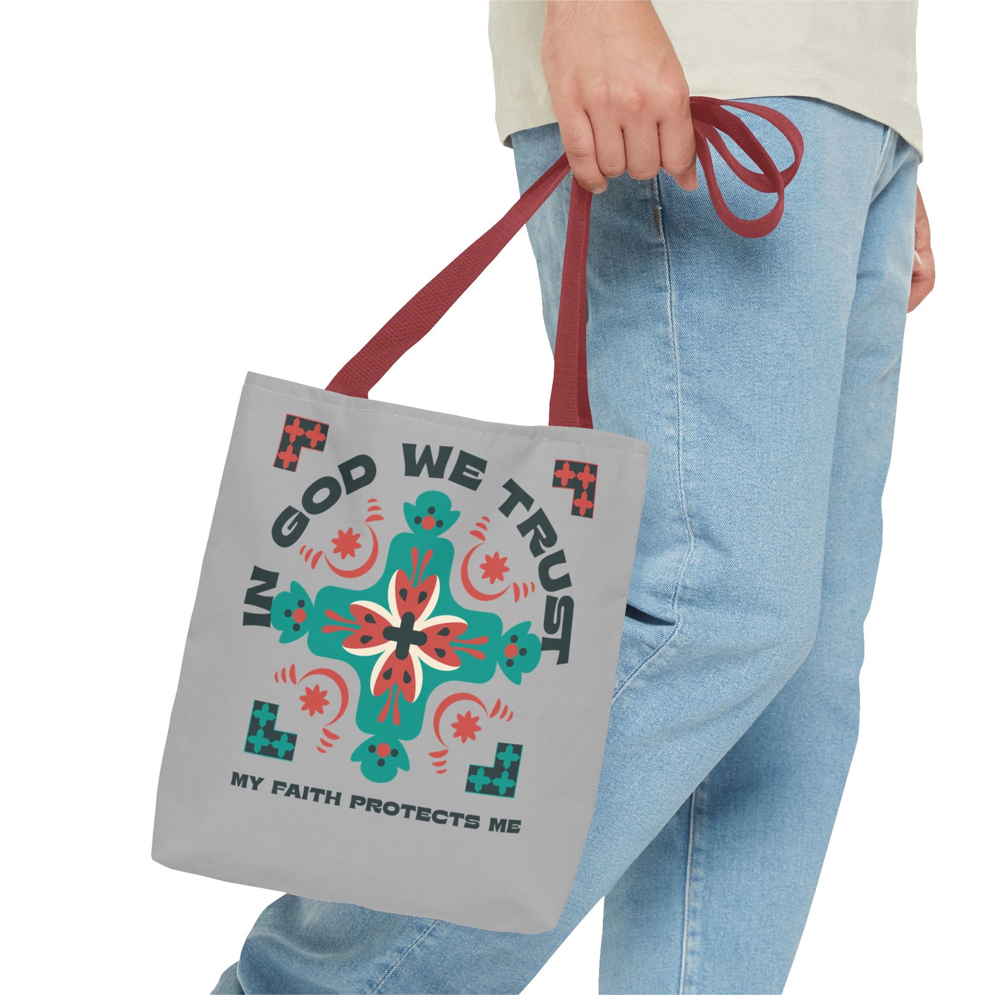 Faith-Inspired Tote Bag, Spiritual Shopper, Inspirational Gift, Religious Tote, Christian Accessory, Everyday Use