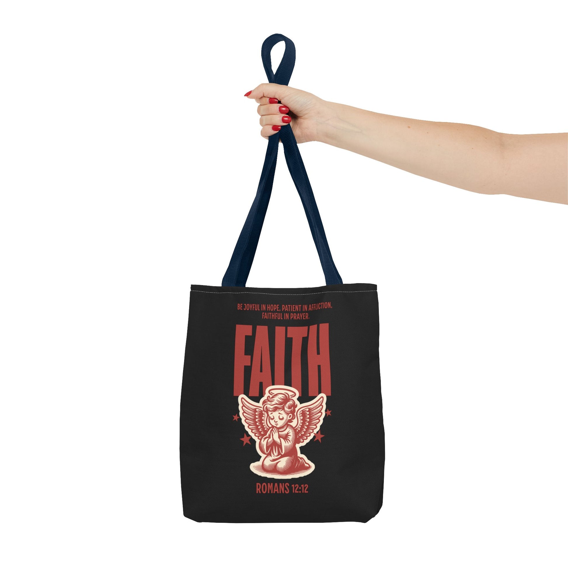 Faith-Inspired Tote Bag, Religious Shopping Bag, Gift for Believers, Motivational Daily Bag, Christian Faith Tote