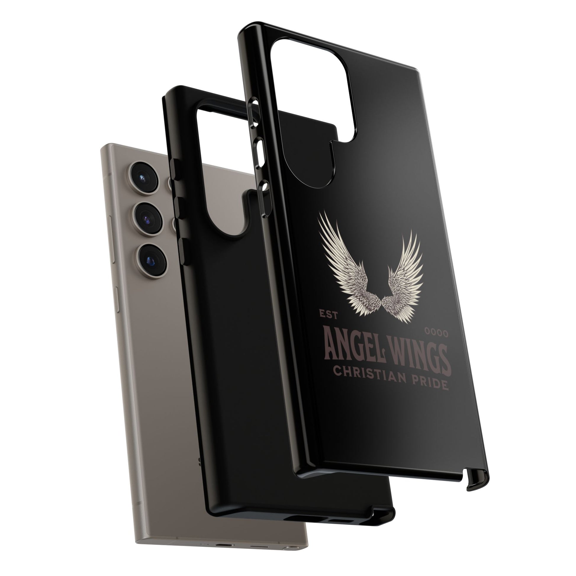 Angel Wings Phone Case - Tough Cases for Christian Pride, Unique Gift, Stylish Protection, Everyday Use, Angelic Design