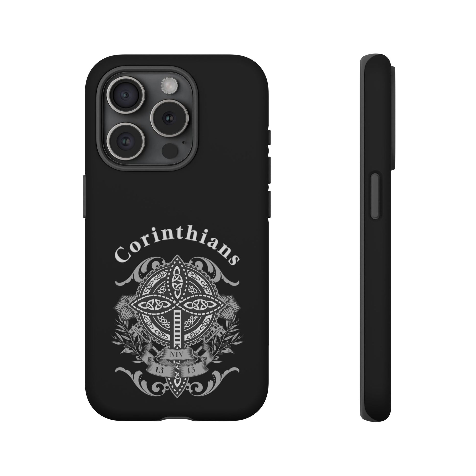 Corinthians Tough Case: Durable Phone Protection, Christian Gift, Unique Design, Trendy Accessory, Faith-Based Style