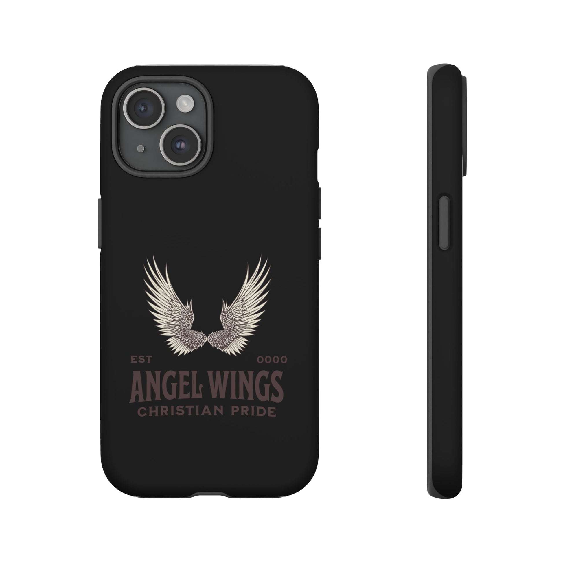 Angel Wings Phone Case - Tough Cases for Christian Pride, Unique Gift, Stylish Protection, Everyday Use, Angelic Design