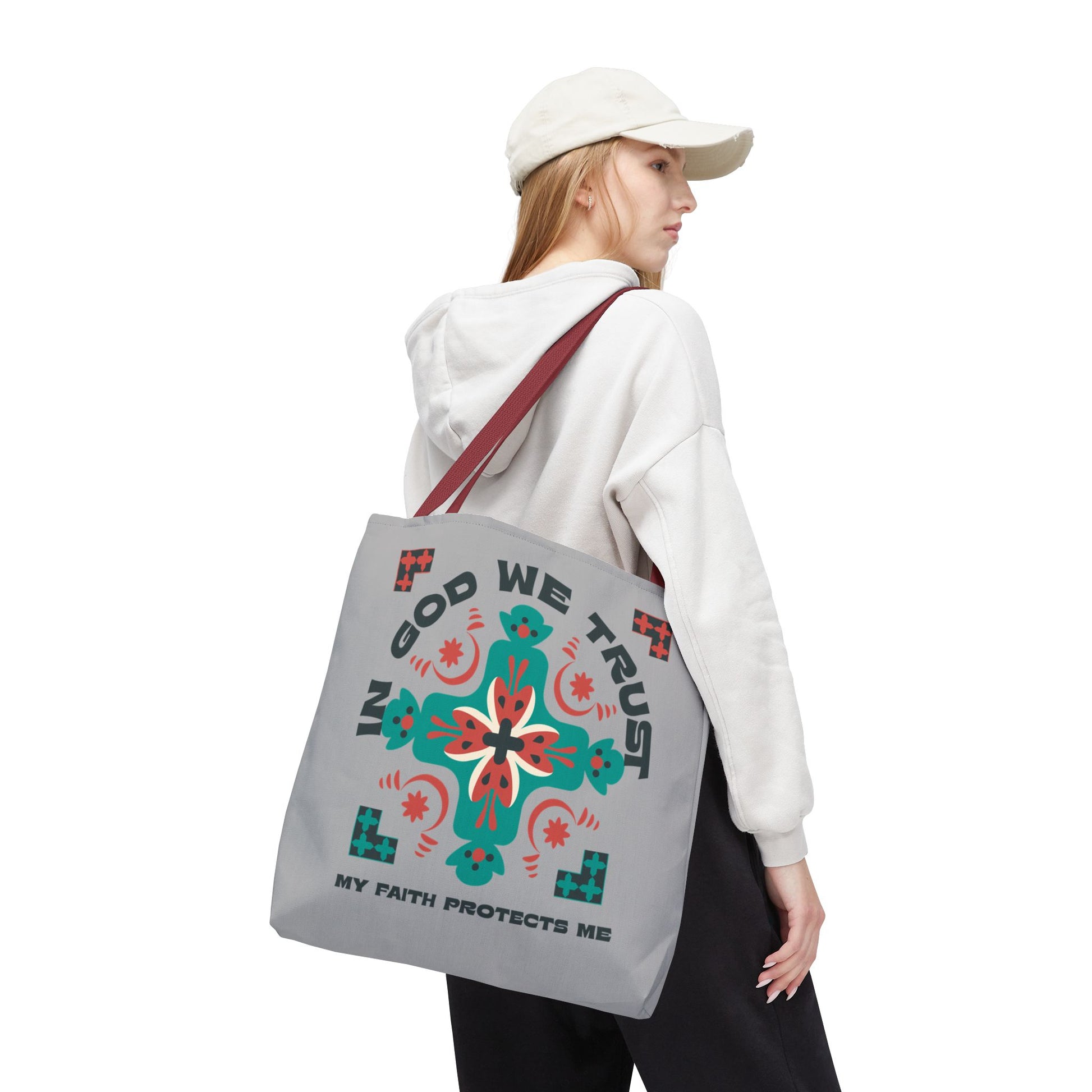 Faith-Inspired Tote Bag, Spiritual Shopper, Inspirational Gift, Religious Tote, Christian Accessory, Everyday Use