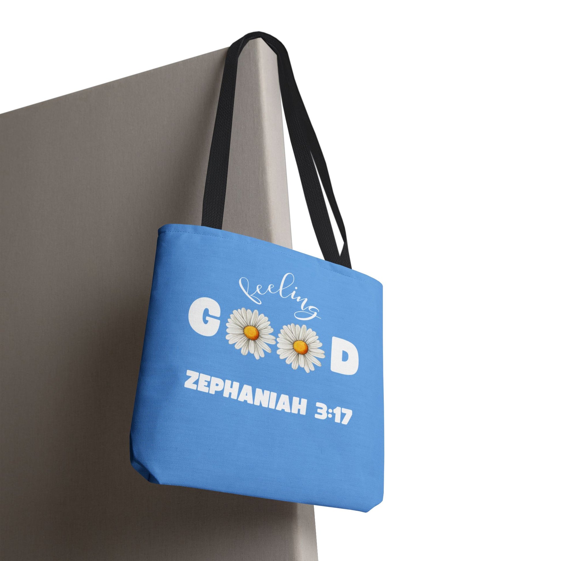 Inspirational Tote Bag - Feeling Good, Floral Design, Scripture Quote, Motivational Gift, Everyday Use, Church Events