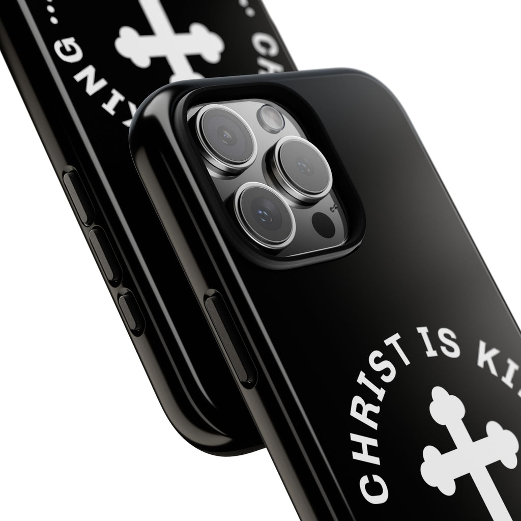 ⭐ Christ is King Phone Case – Tough Cases, Christian Gift, Bible Verse Merchandise, Cross Design, Faith Accessories