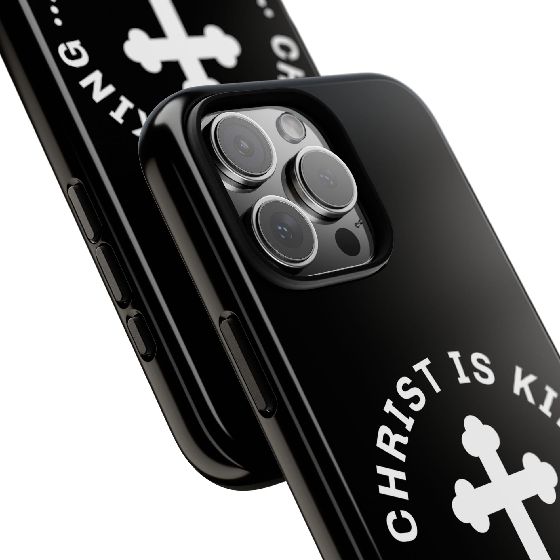 ⭐ Christ is King Phone Case – Tough Cases, Christian Gift, Bible Verse Merchandise, Cross Design, Faith Accessories
