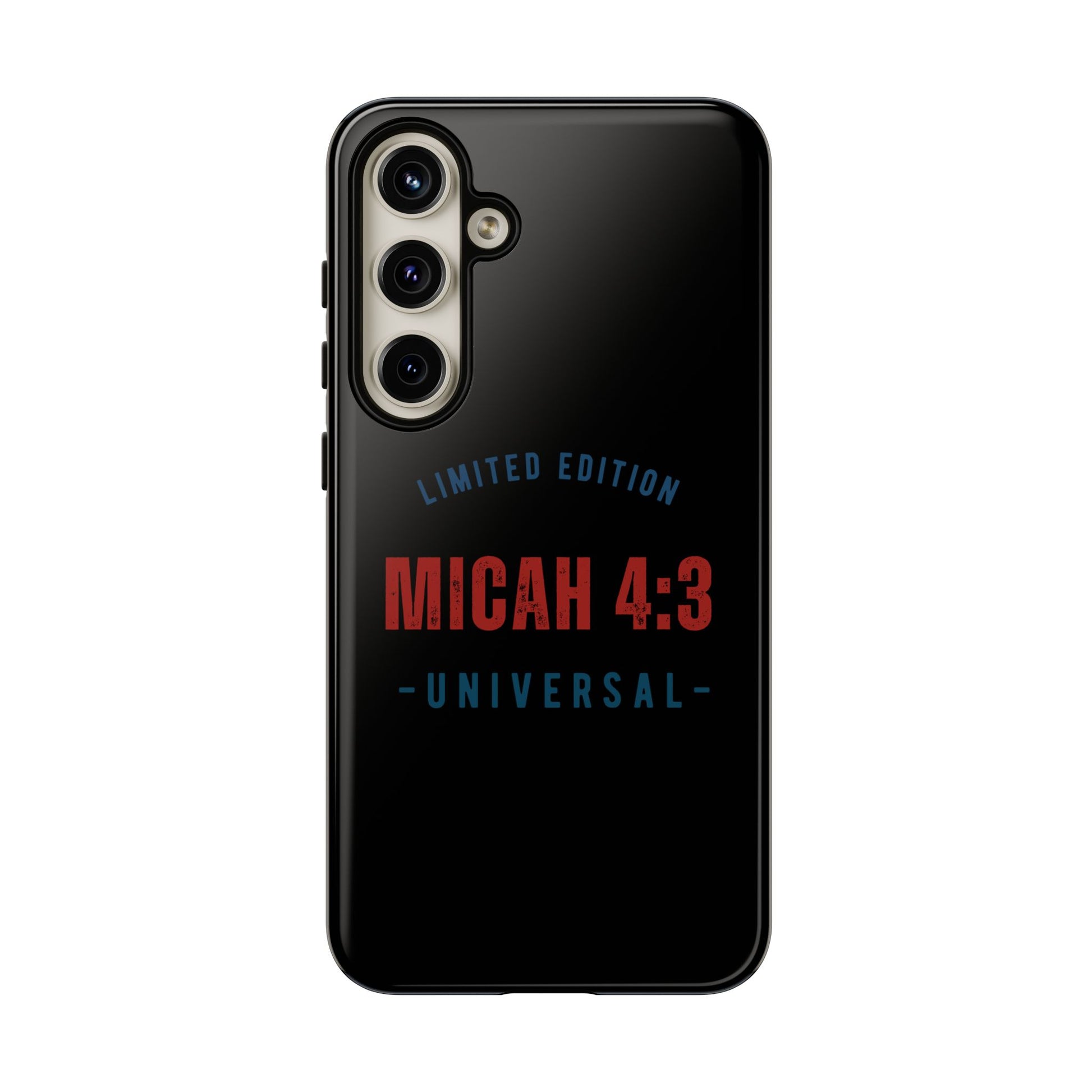⭐ Limited Edition Tough Phone Case, Inspirational Phone Cover, Micah 4:3 Design, Christian Gifts, Unique Cell Phone Accessory