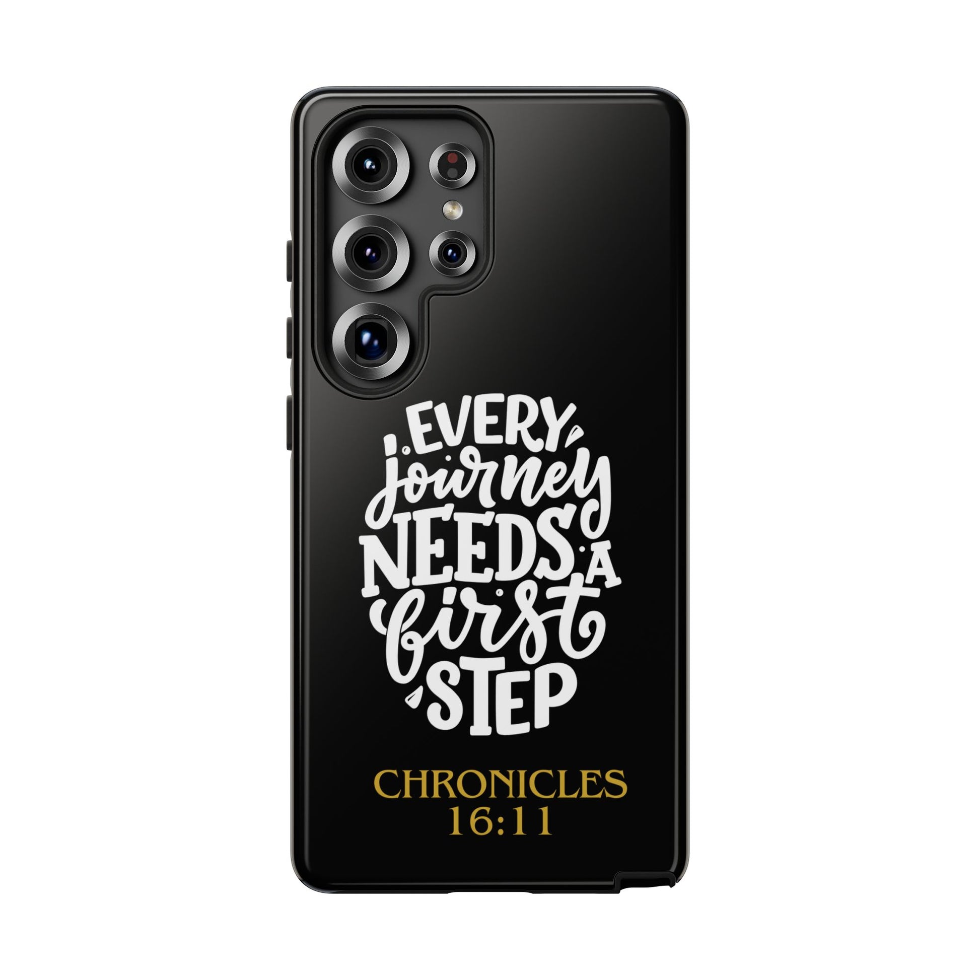 ⭐ Every Journey Needs a First Step 1 Chronicles 16:11 Phone Case