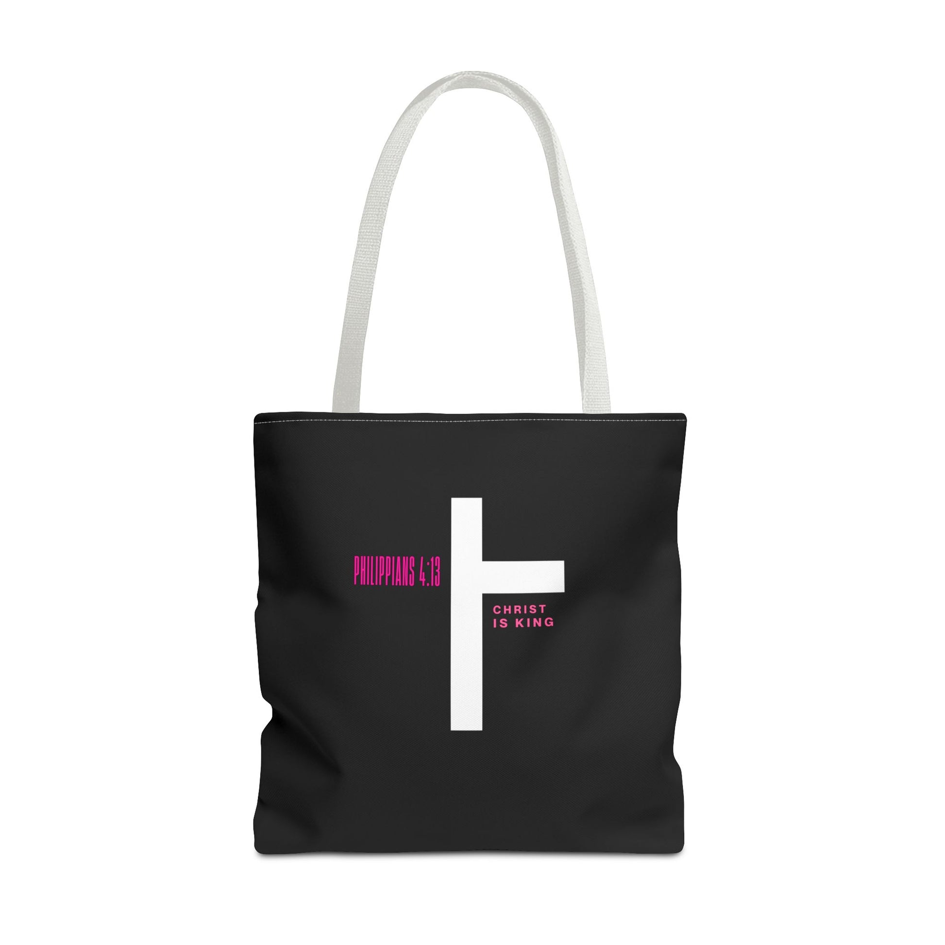 ⭐ Philippians 4:13 Tote Bag – Faith & Strength Statement Bag