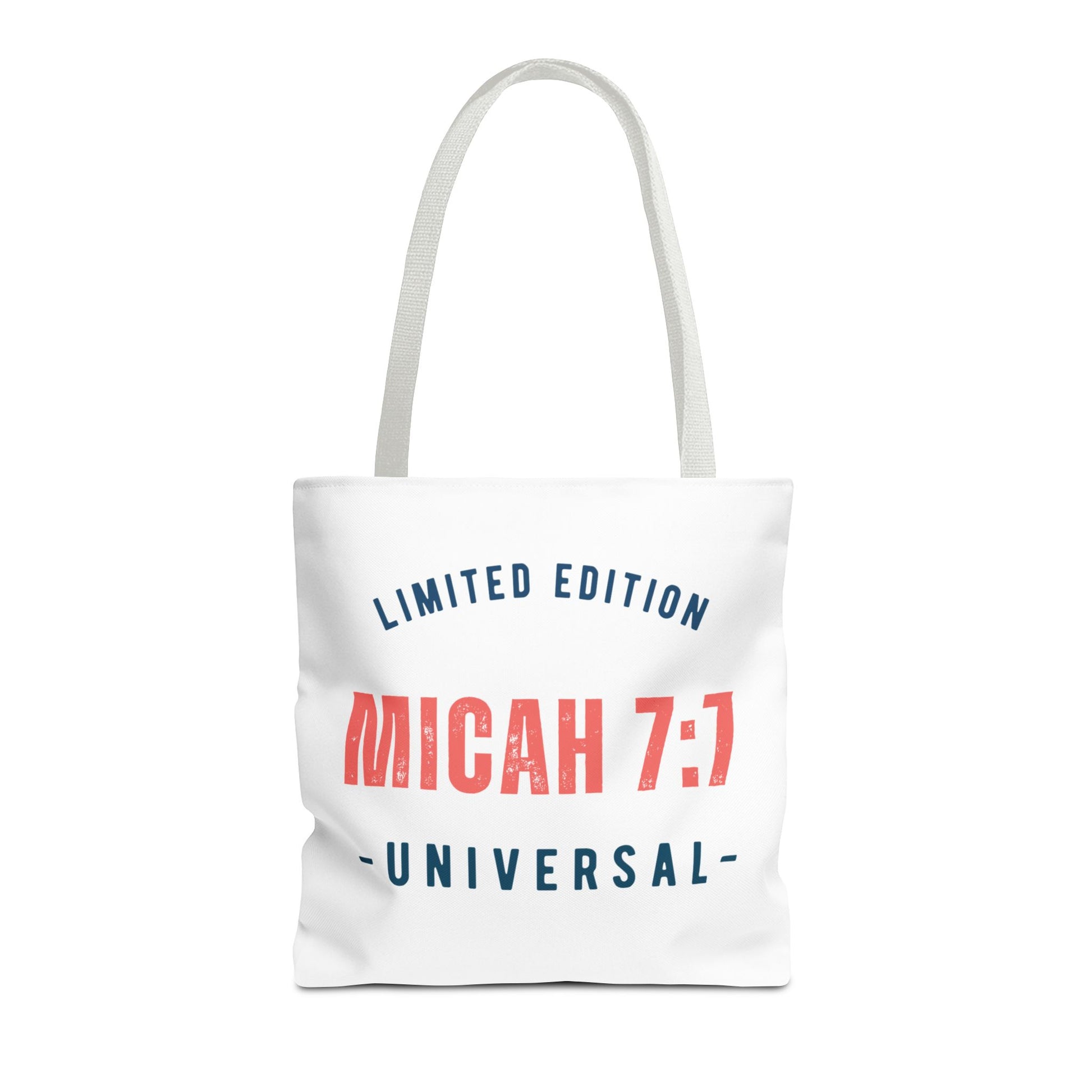 Limited Edition Inspirational Tote Bag - Micah 7:1, Motivational Carryall, Christian Gift, Everyday Tote, Reusable Shopping Bag