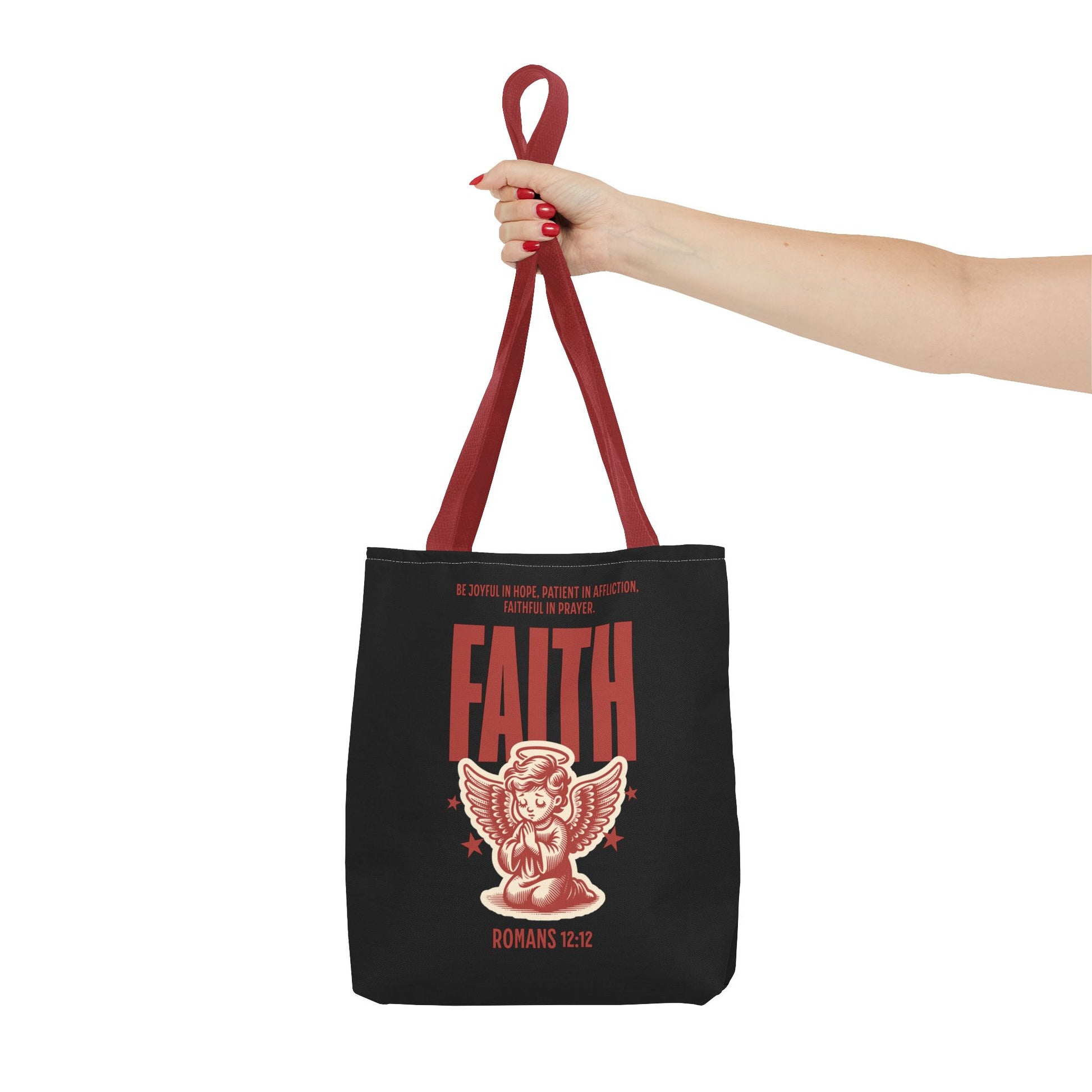 Faith-Inspired Tote Bag, Religious Shopping Bag, Gift for Believers, Motivational Daily Bag, Christian Faith Tote
