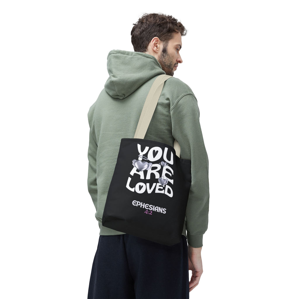 ⭐ "You Are Loved" Tote Bag – Ephesians 4:2