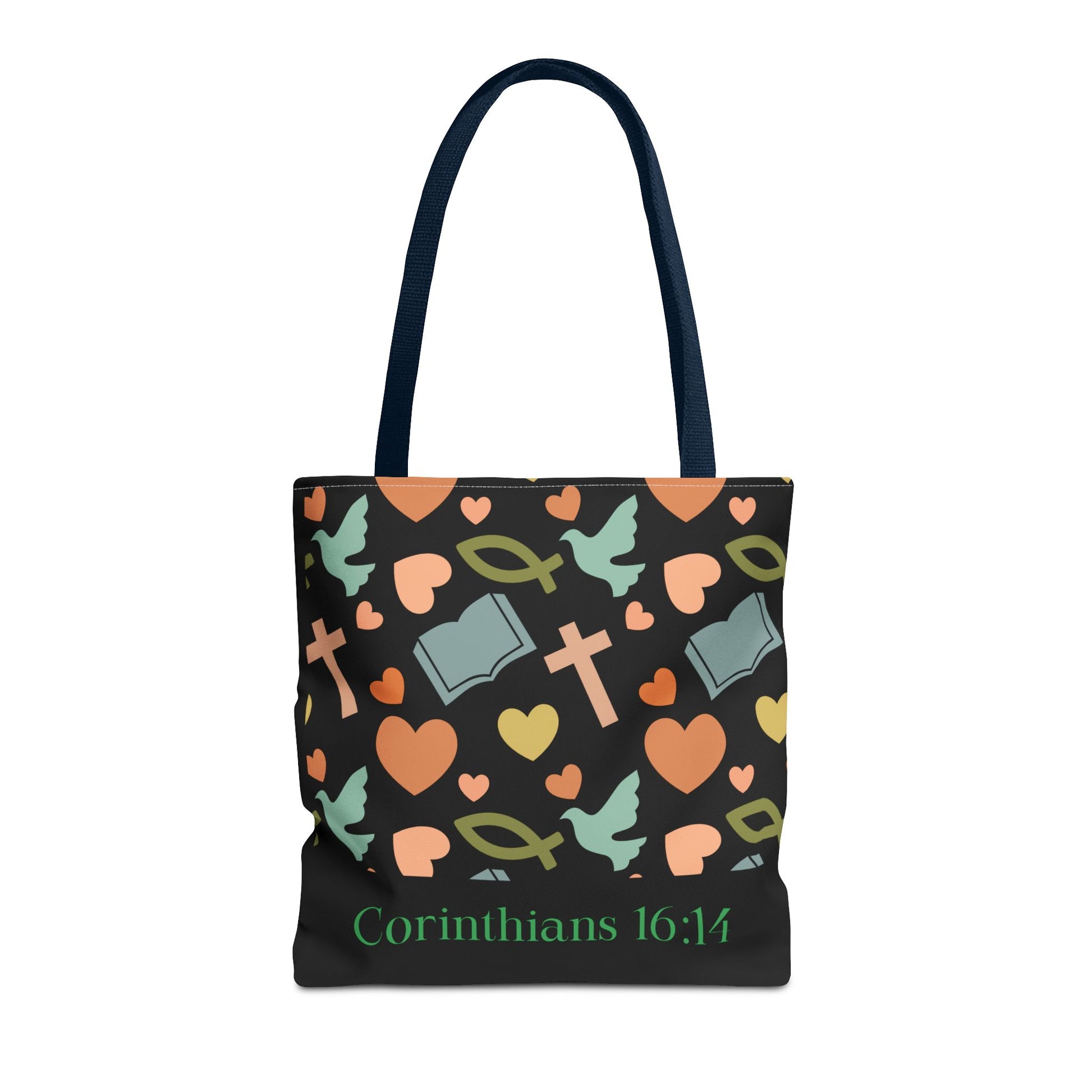 Christian Tote Bag with Inspirational Design, Perfect for Church, Gift for Believers, Faith-based Accessory, Everyday Use, Bible Verse Tote