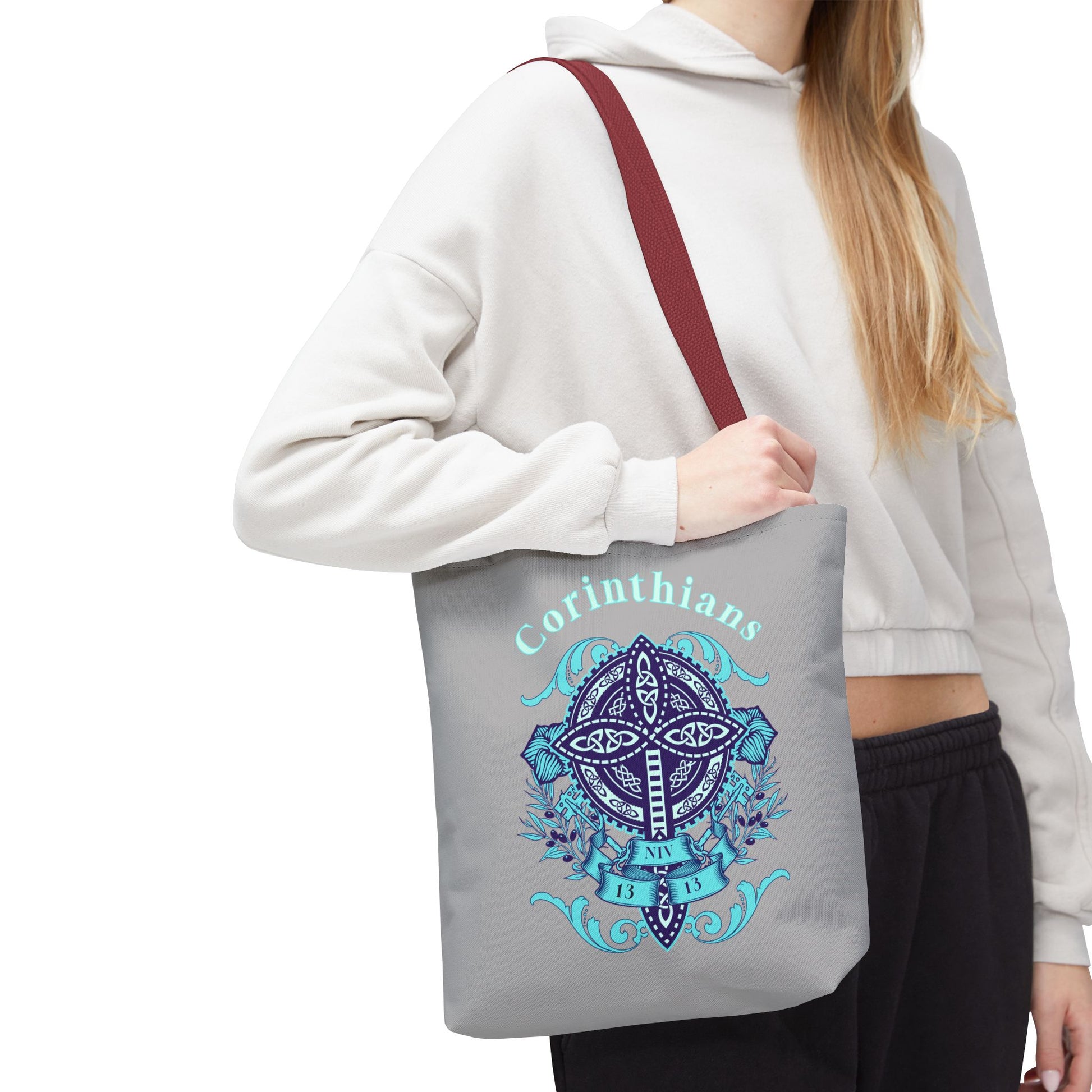Spiritual Tote Bag with Cross Design | Christian Shoulder Bag, Inspirational Gift, Bible Verse Tote, Comfortable Everyday Use, [...]