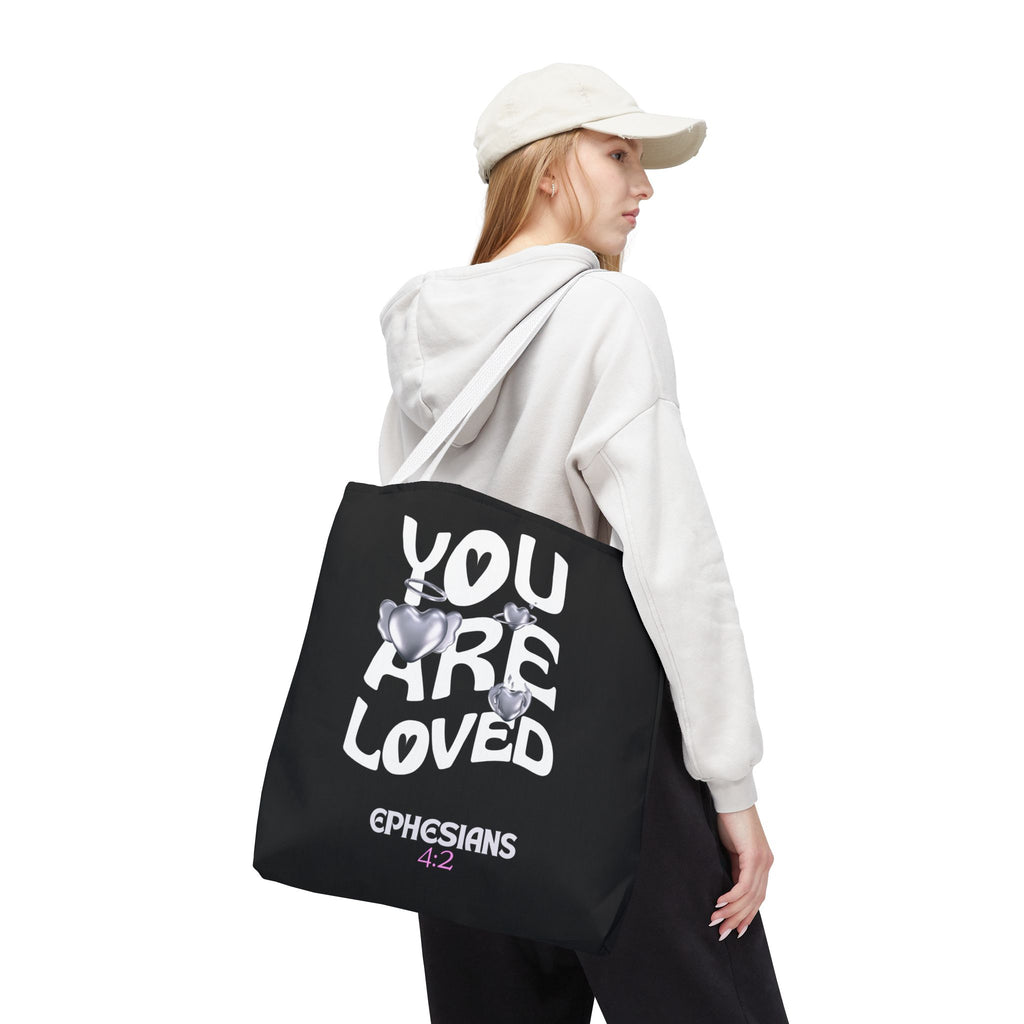 ⭐ "You Are Loved" Tote Bag – Ephesians 4:2