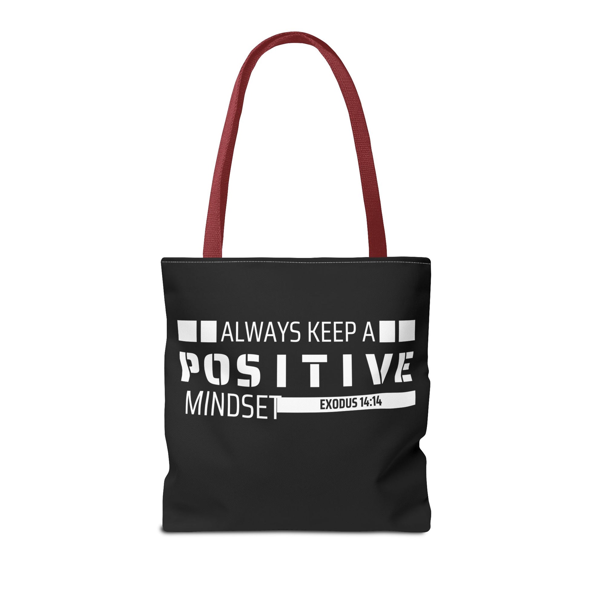 Always Keep A Positive Mindset Tote Bag, Inspirational Bag, Eco-Friendly Carryall, Motivational Gift, Affirmation Tote, Daily Reminder